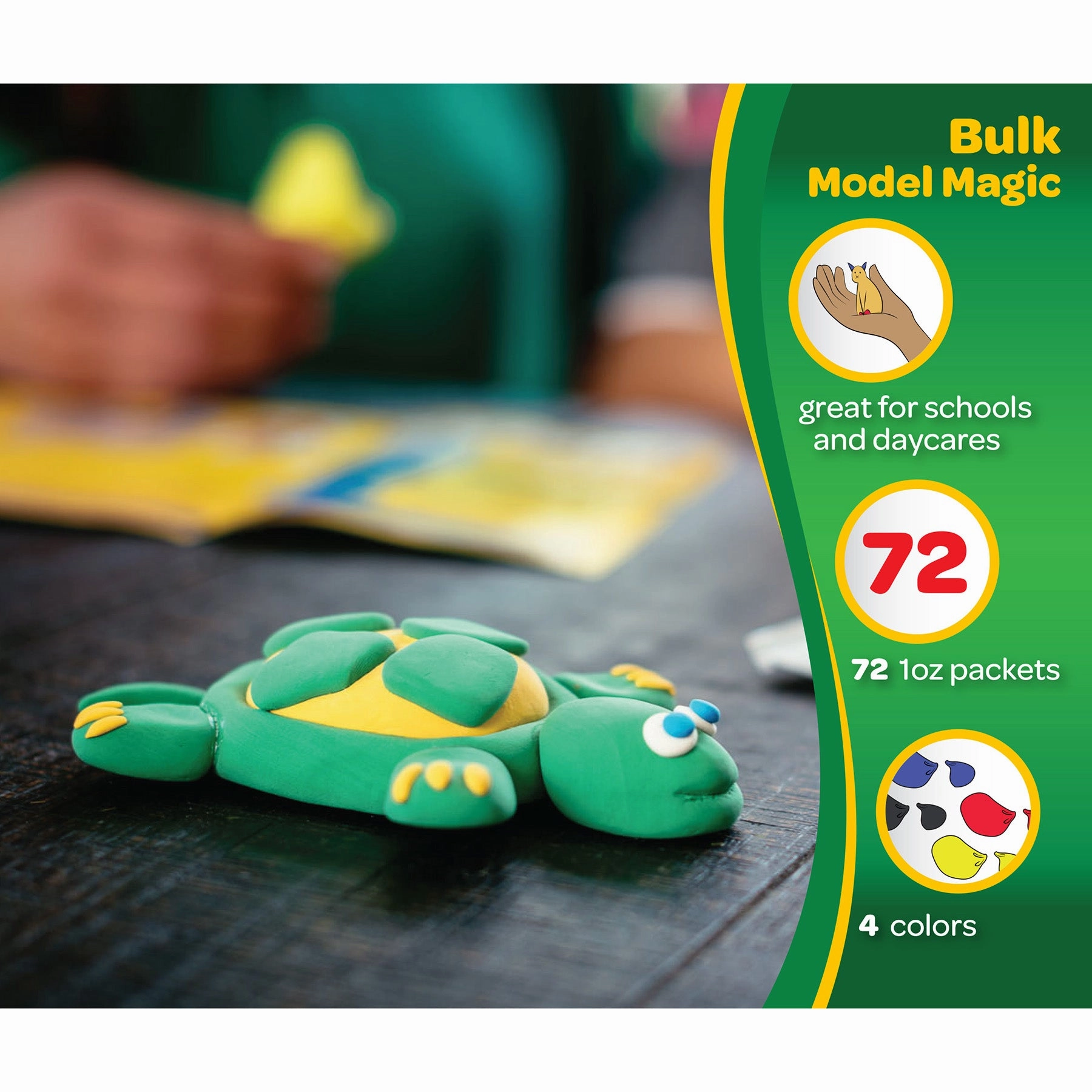 Crayola Model Magic Primary Colors Classpack - Assorted, 75 Packs