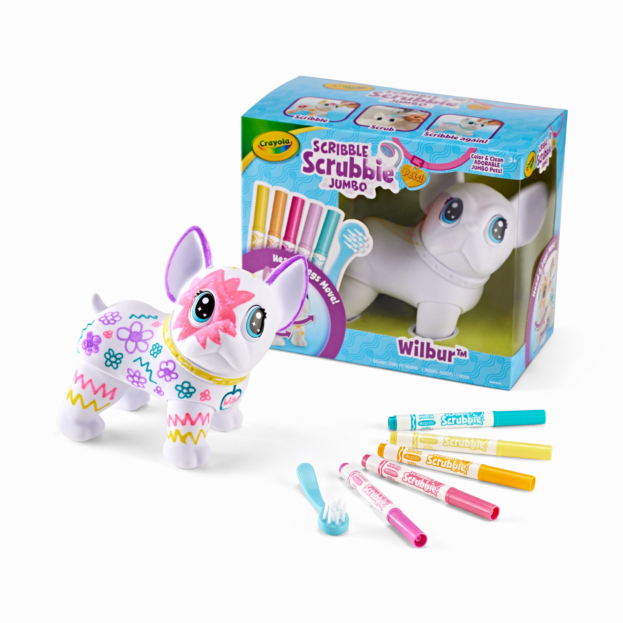 Crayola Scribble Scrubbie Jumbo Pet - Wilbur