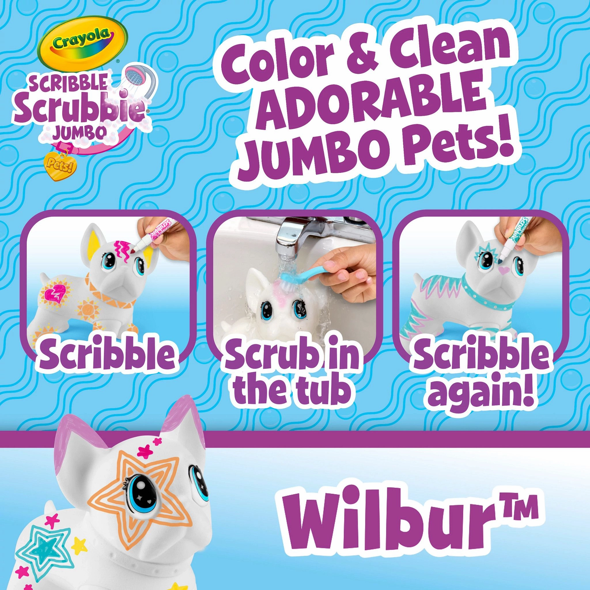 Crayola Scribble Scrubbie Jumbo Pet - Wilbur