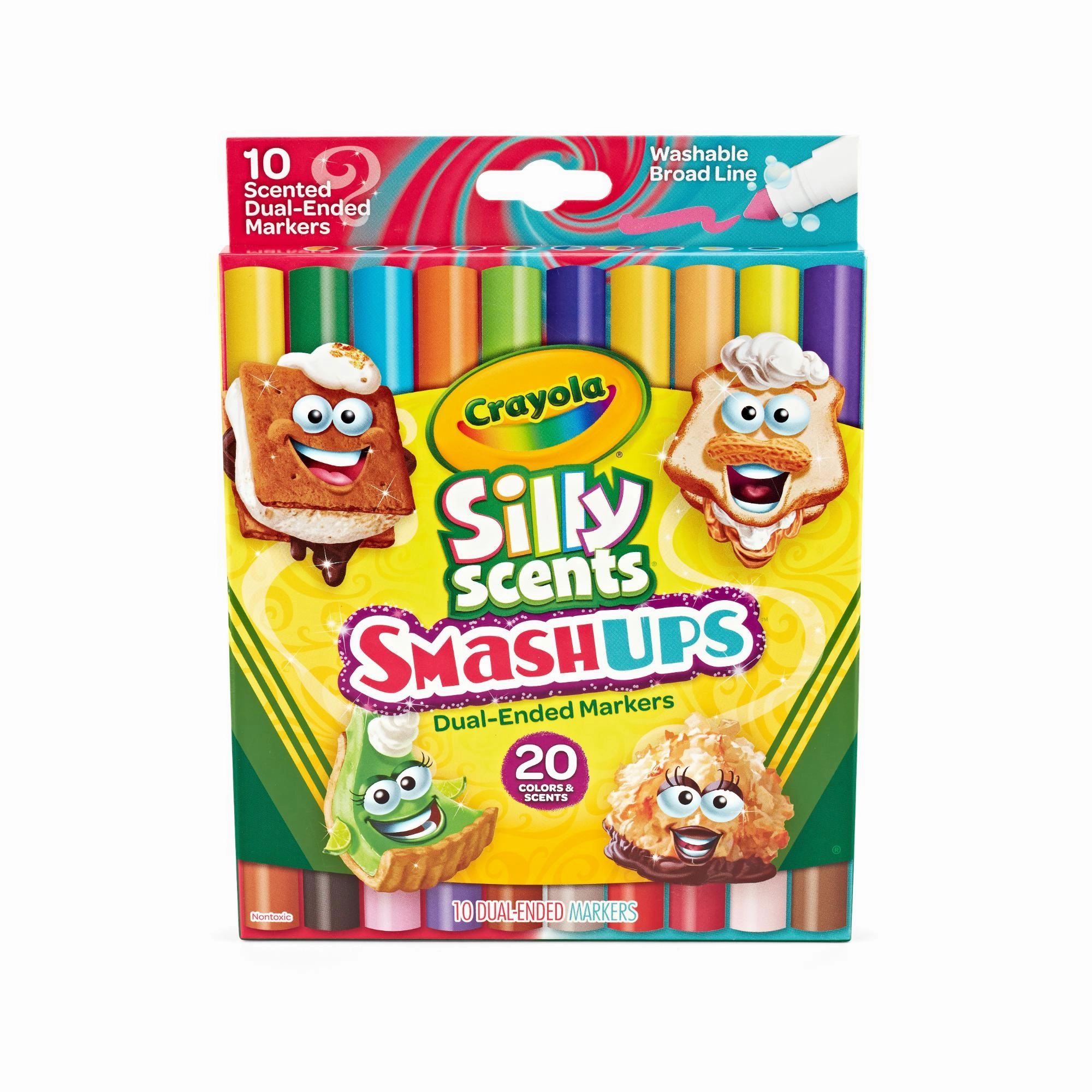 Crayola Silly Scents Smash Ups Dual Ended Markers 10 Pack