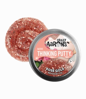 Crazy Aaron's Mini Tin Rose Gold Thinking Putty for Ages 3 and Up