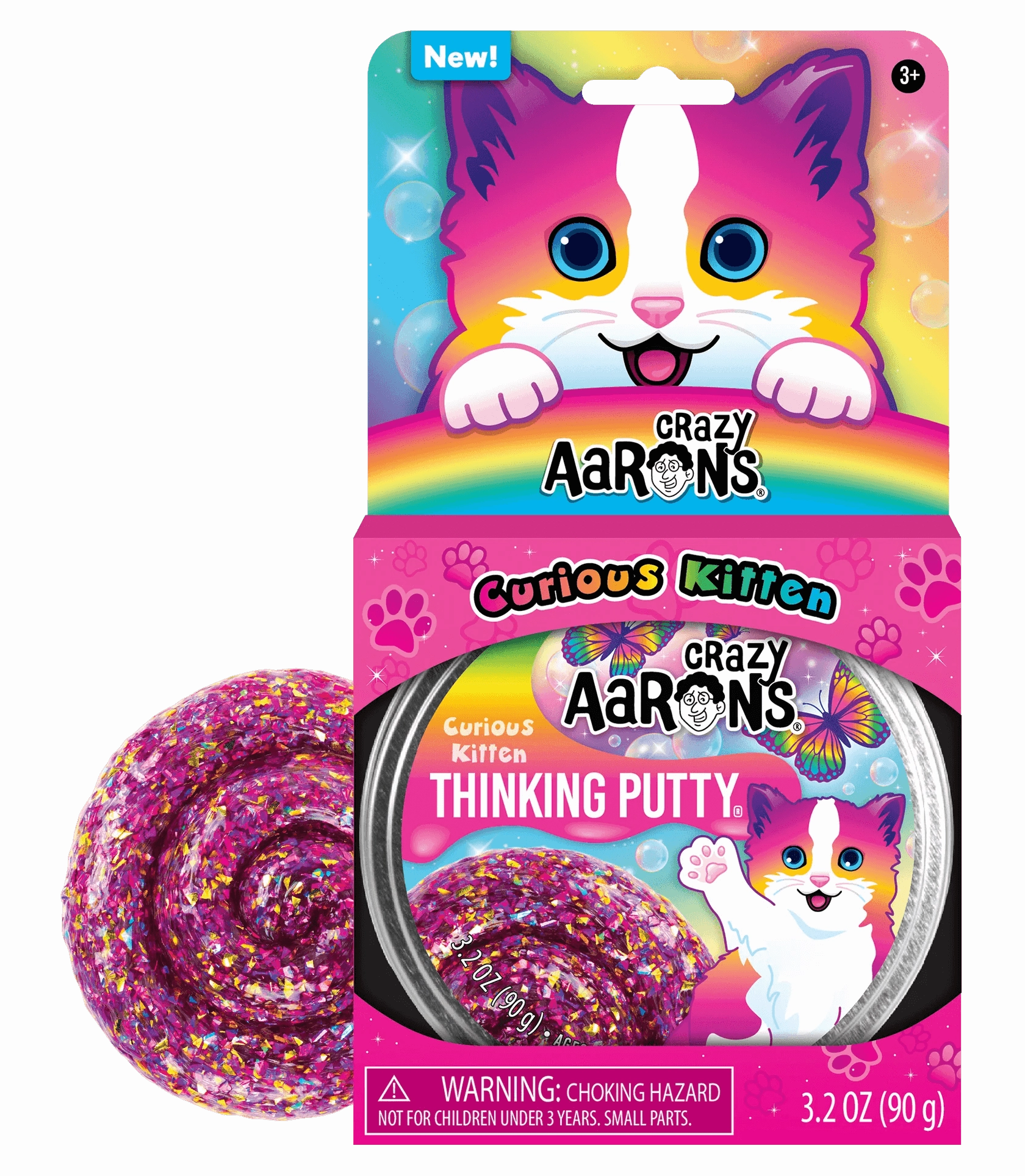 Crazy Aaron's Trendsetters Putty Pets Curious Kitten Putty for Ages 3 