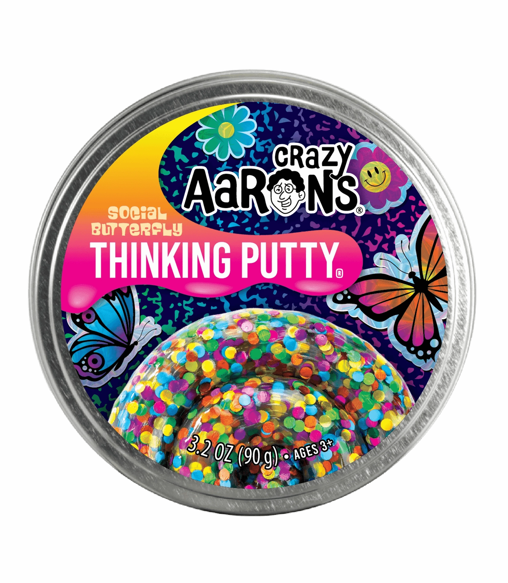Crazy Aaron's Trendsetters Social Butterfly Thinking Putty for Ages 3 