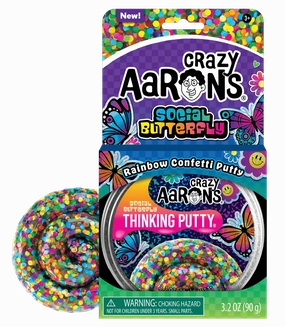 Crazy Aaron's Trendsetters Social Butterfly Thinking Putty for Ages 3 
