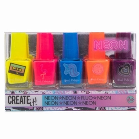 CREATE IT! NAIL POLISH NEON 5-PACK DISPLAY