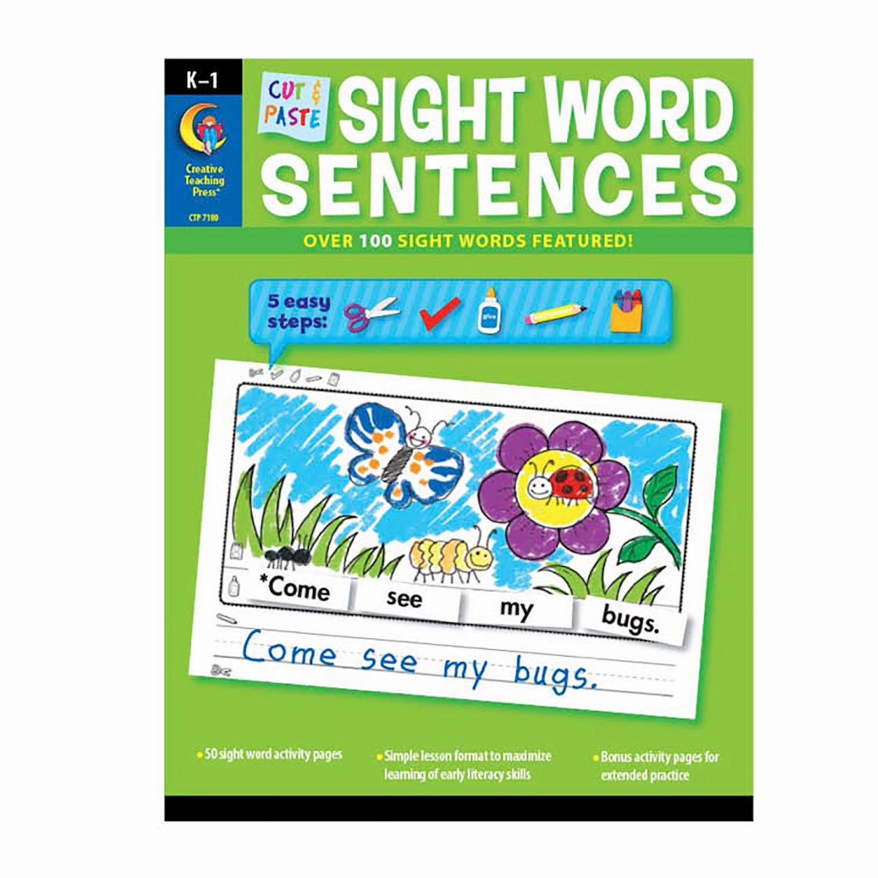 Creative Teaching Press Cut & Paste ABCs & Sight Words Learning Set
