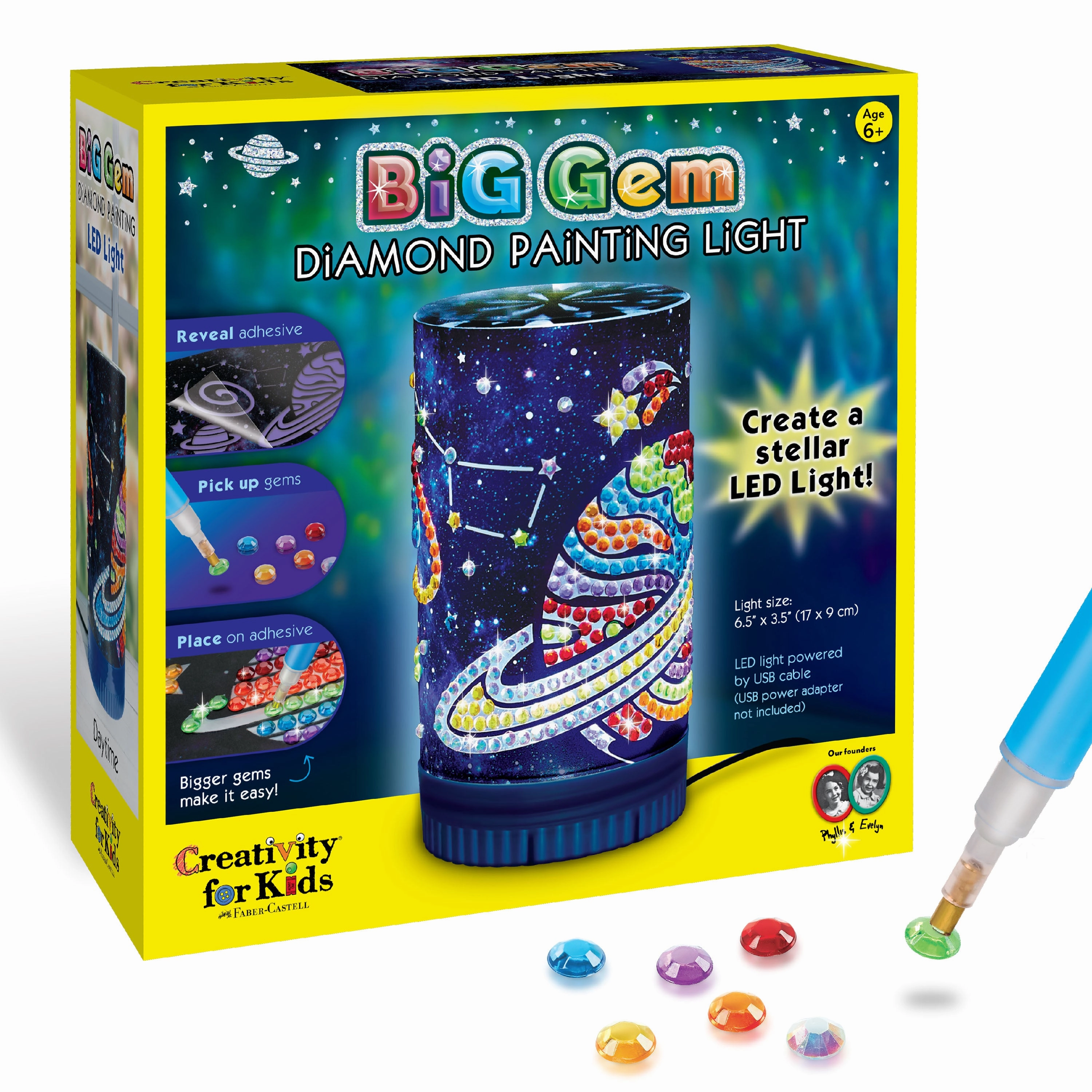 Creativity for Kids Big Gem Diamond Painting Night Light Kit