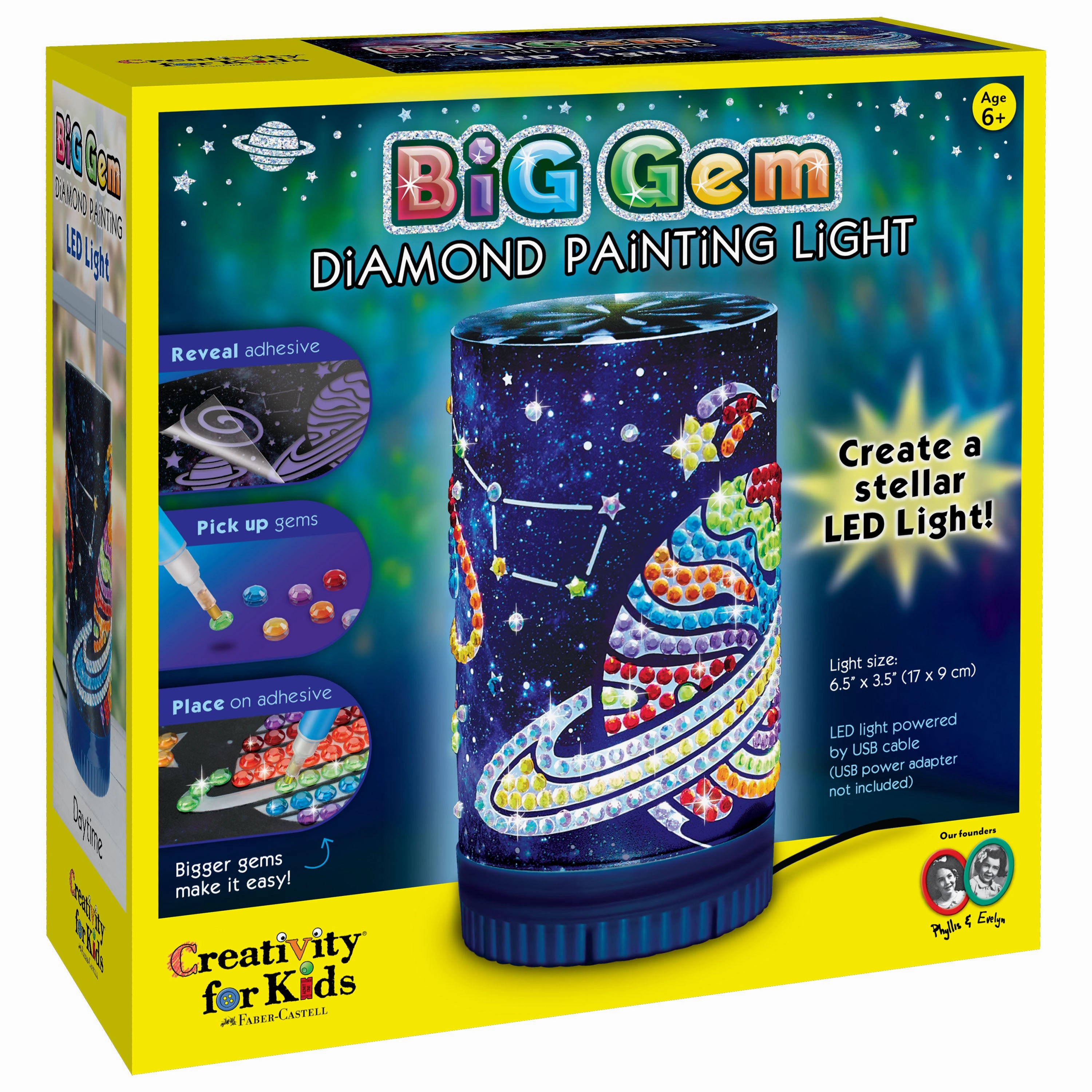 Creativity for Kids Big Gem Diamond Painting Night Light Kit