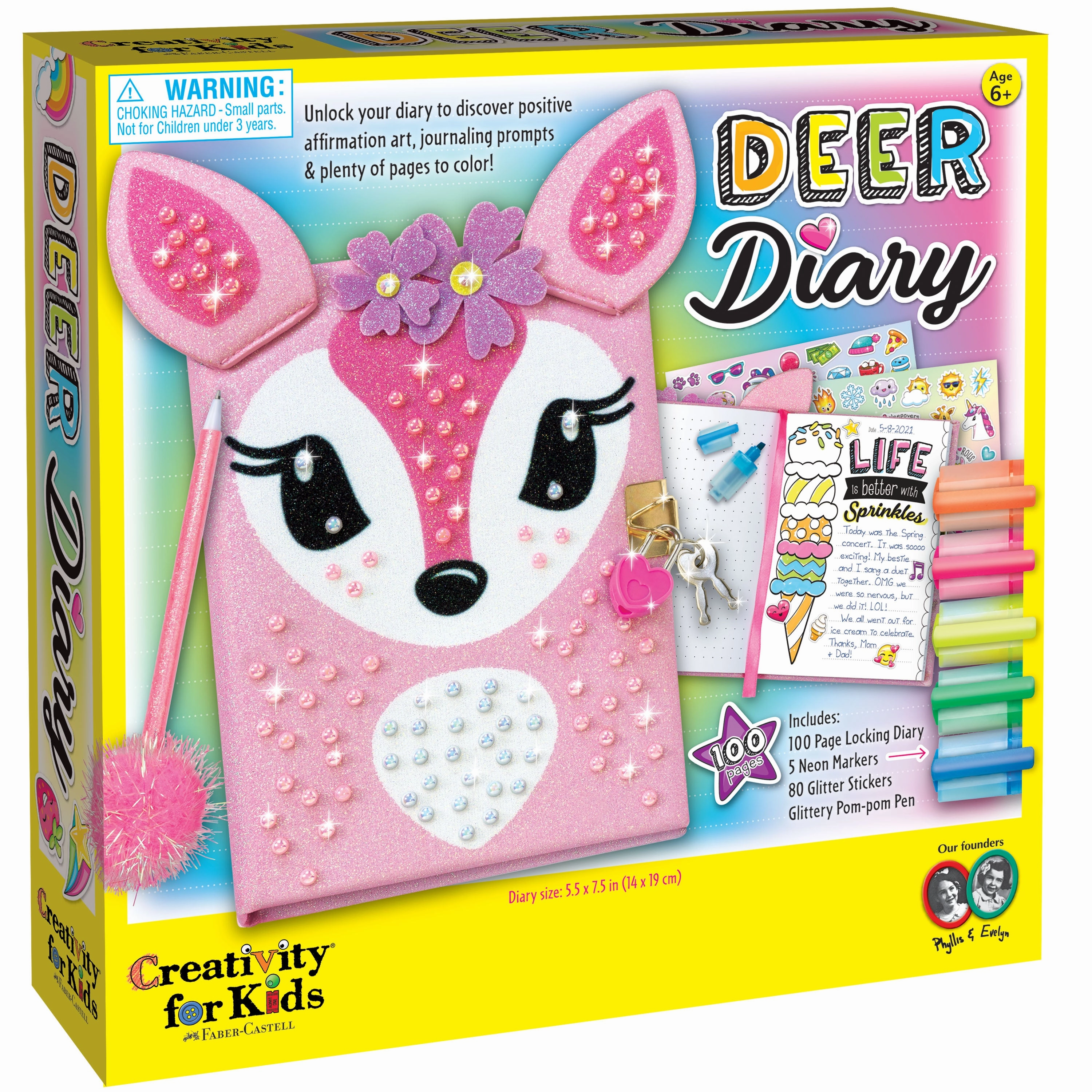 Creativity for Kids Deer Diary - Lockable Art and Craft Diary Kit