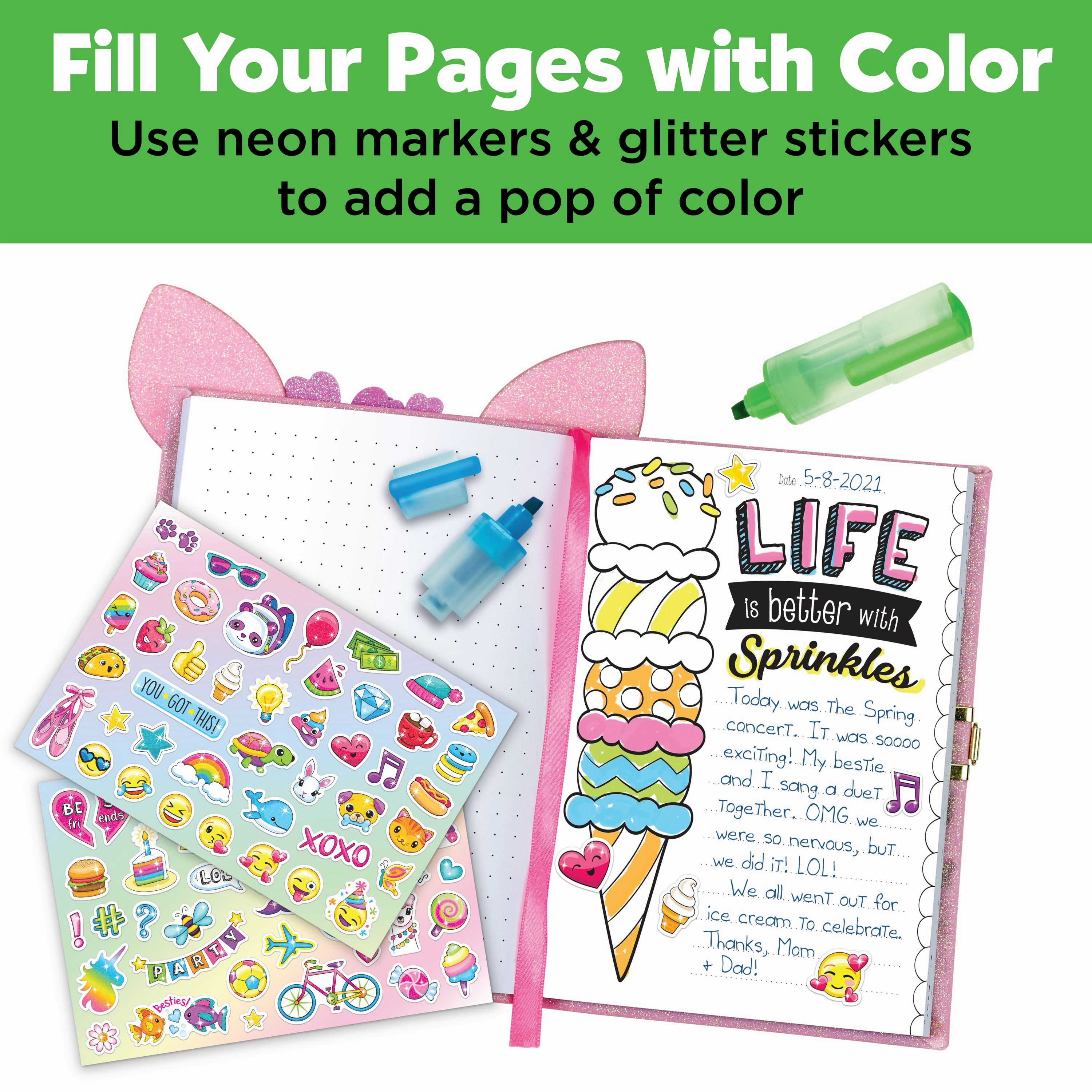 Creativity for Kids Deer Diary - Lockable Art and Craft Diary Kit