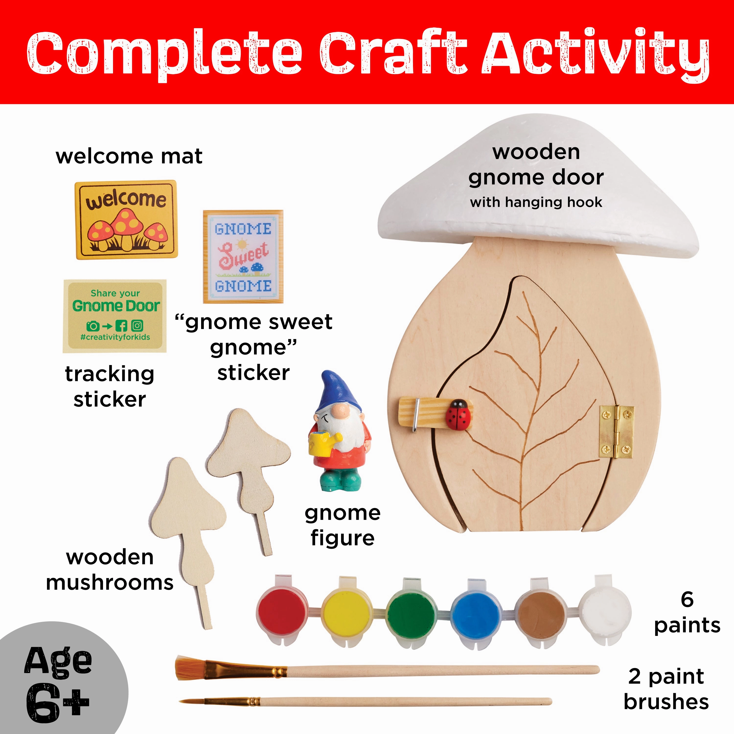 Creativity for Kids Enchanted Gnome Garden Door Craft Kit