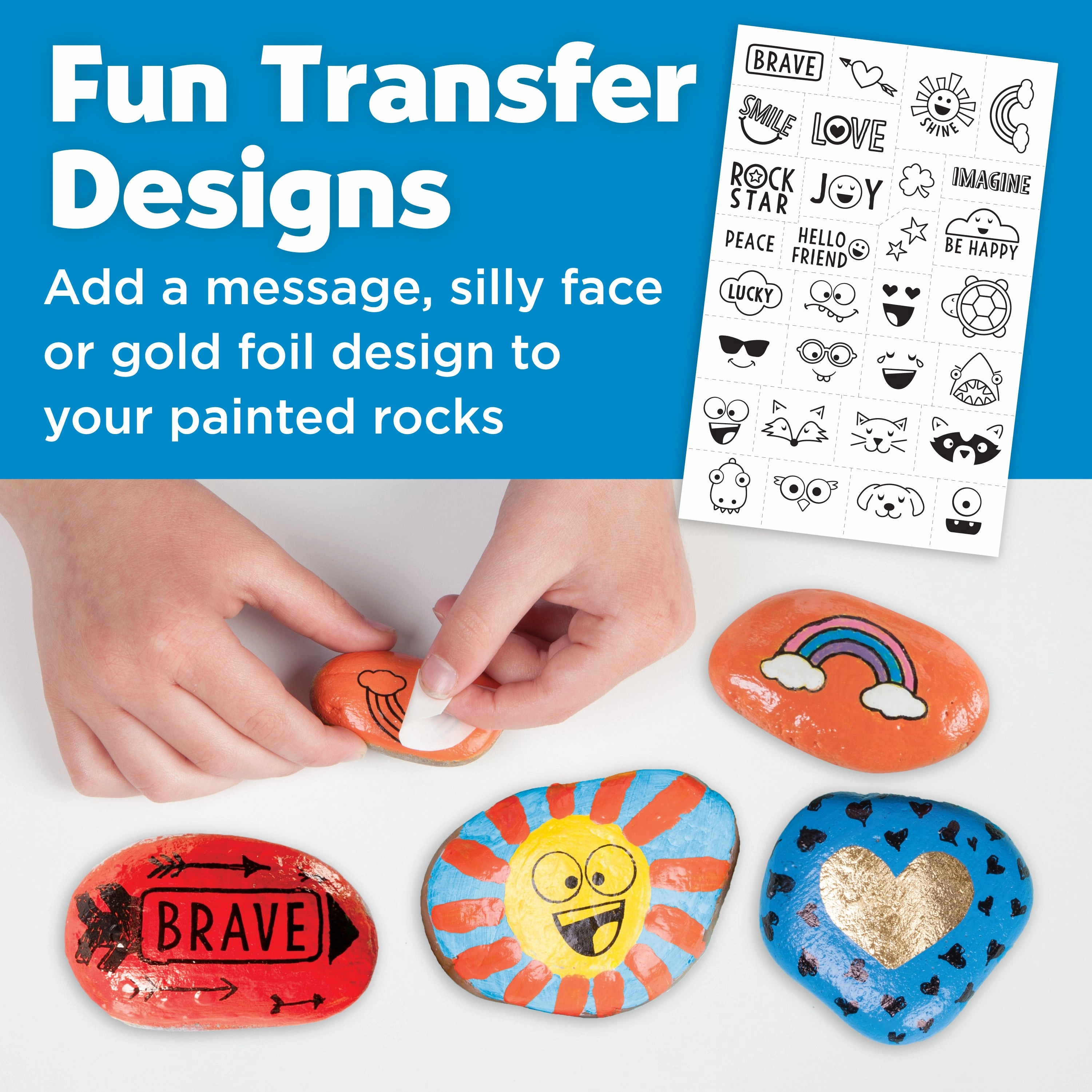 Creativity for Kids Hide & Seek Rock Painting Kit - Art and Craft Set