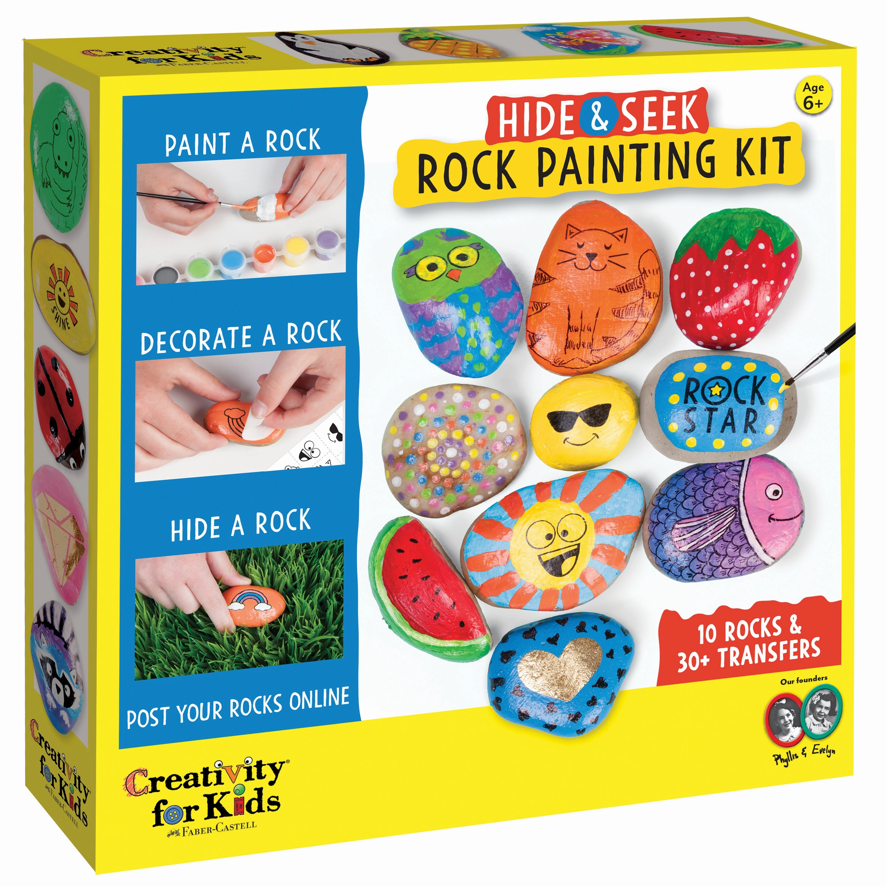 Creativity for Kids Hide & Seek Rock Painting Kit - Art and Craft Set