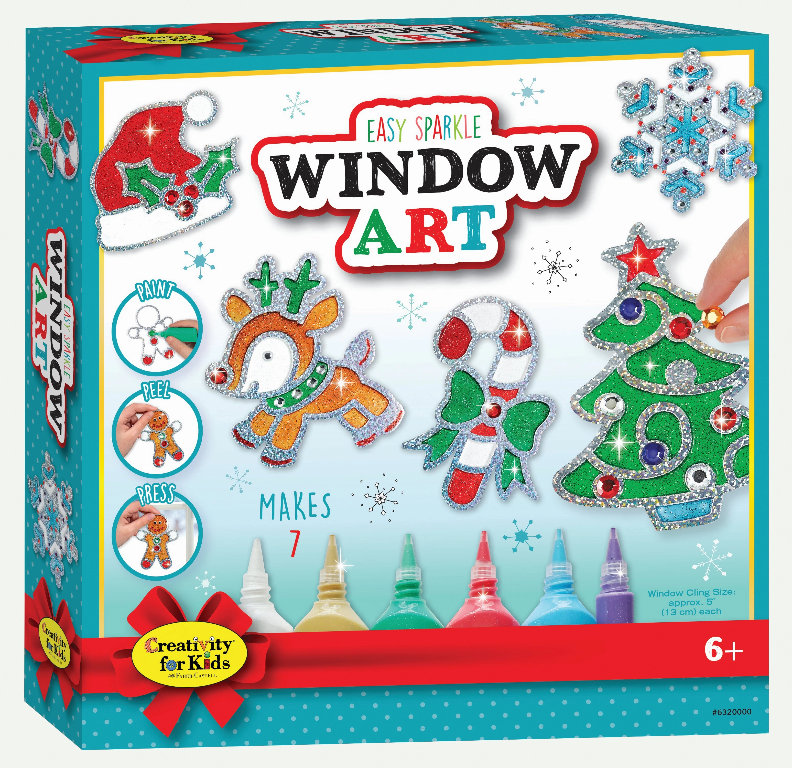 Creativity for Kids Holiday Easy Sparkle Window Art Kit - Glitter Paint