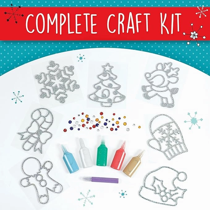 Creativity for Kids Holiday Easy Sparkle Window Art Kit - Glitter Paint