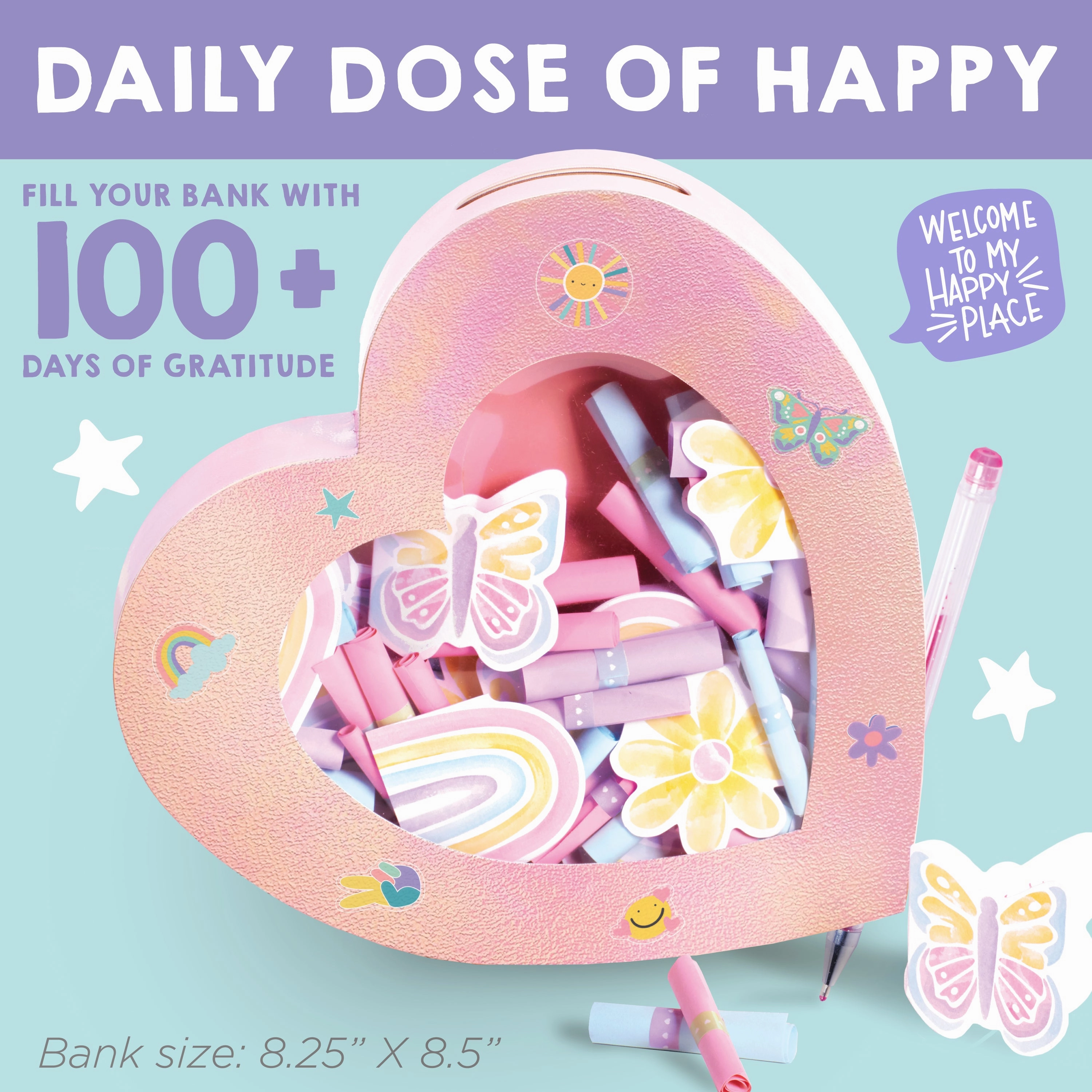 Creativity for Kids Positivity Heart-Shaped Happiness Bank Kit