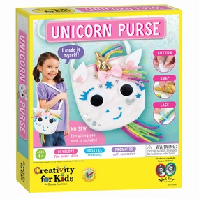 Creativity for Kids Unicorn Magic No-Sew Craft Purse Kit