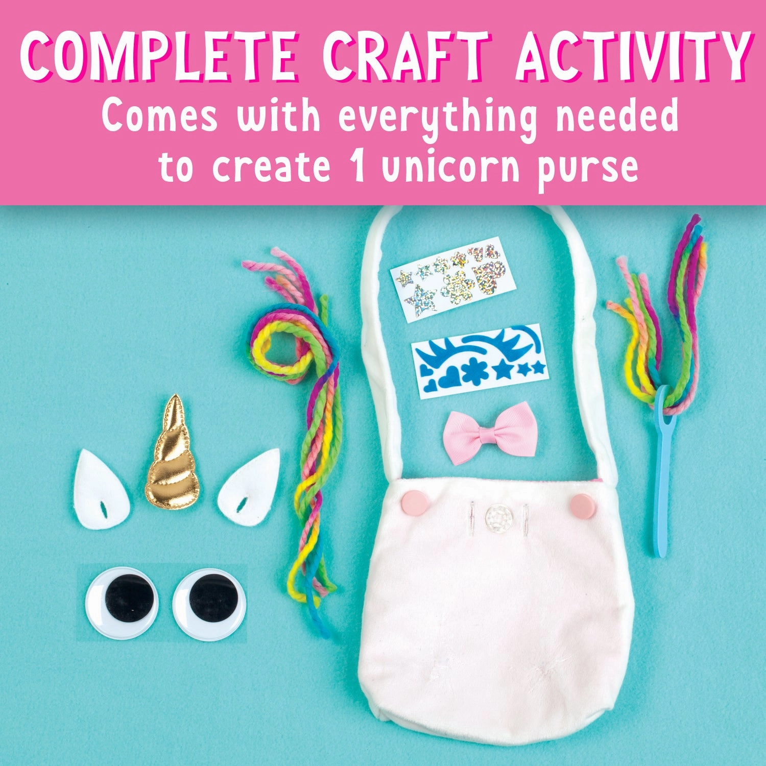 Creativity for Kids Unicorn Magic No-Sew Craft Purse Kit