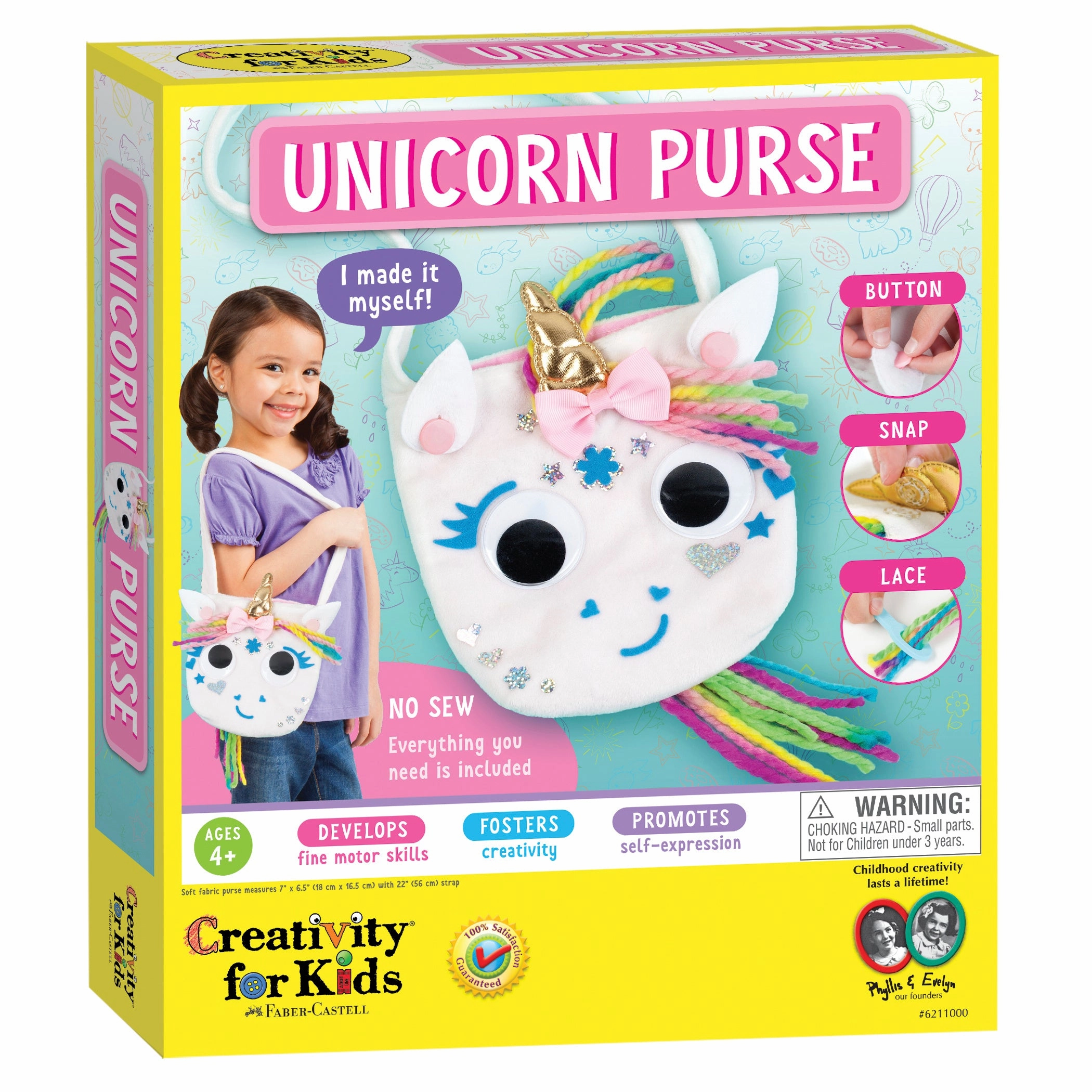 Creativity for Kids Unicorn Magic No-Sew Craft Purse Kit