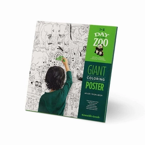 Croc Creek Creativity - Giant Colouring Poster: Zoo