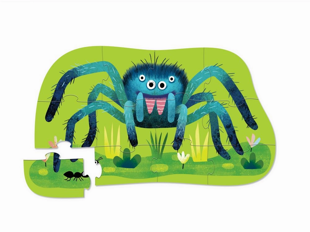 Crocodile Creek 12 Piece Mini Shaped Puzzle Mister Spider