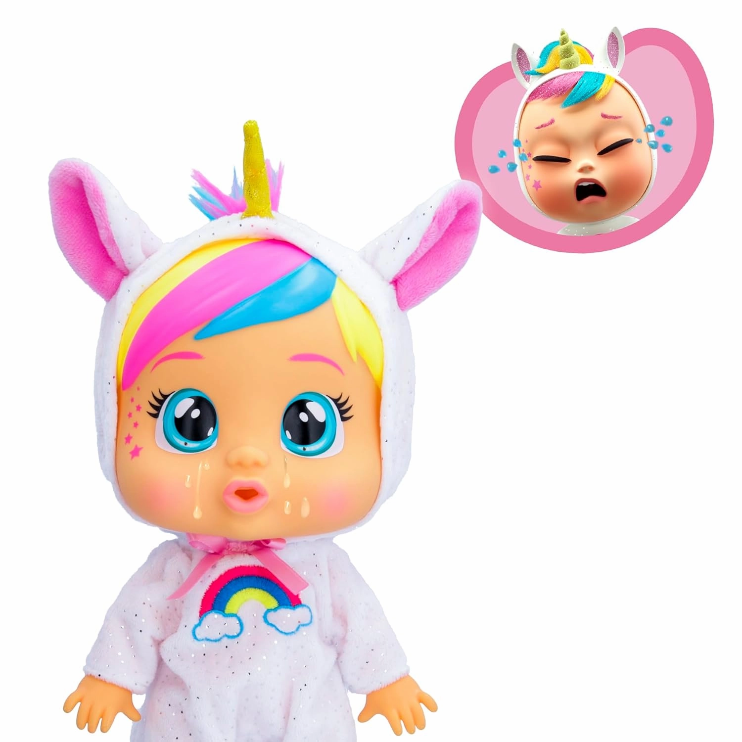 Cry Babies 11'' Loving Care Fantasy Dreamy Doll With Tears And Sounds Feature For Baby And Toddlers Ages 18 Months And Up