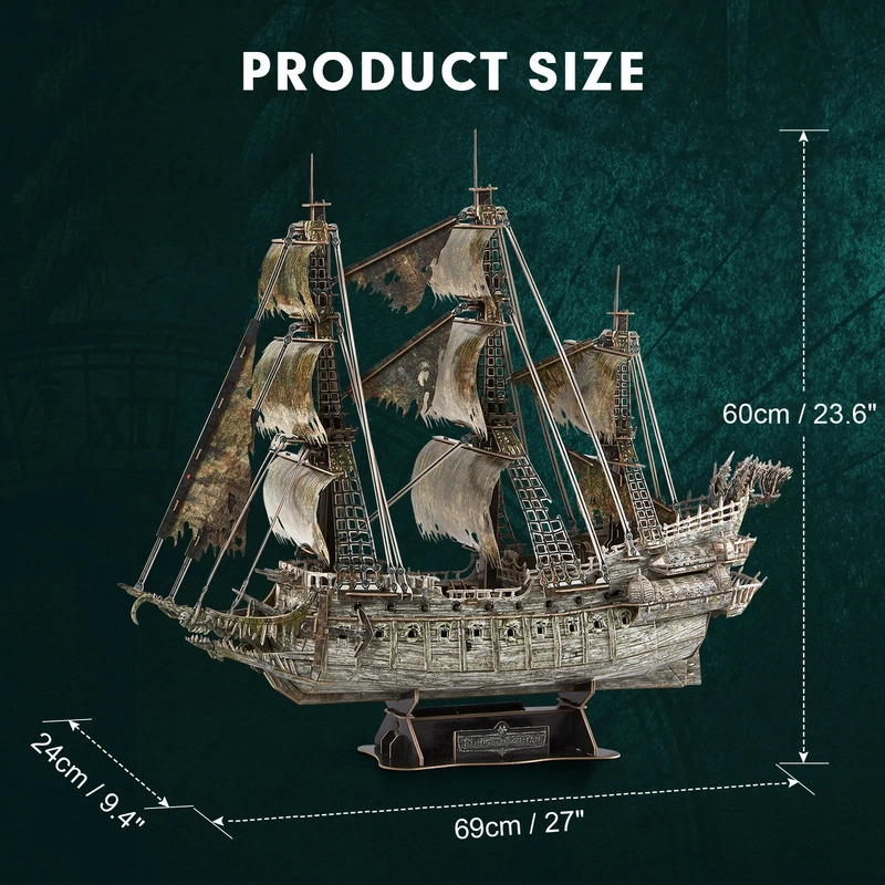 Cubic Fun 3D Puzzle Flying Dutchman With Led Lights