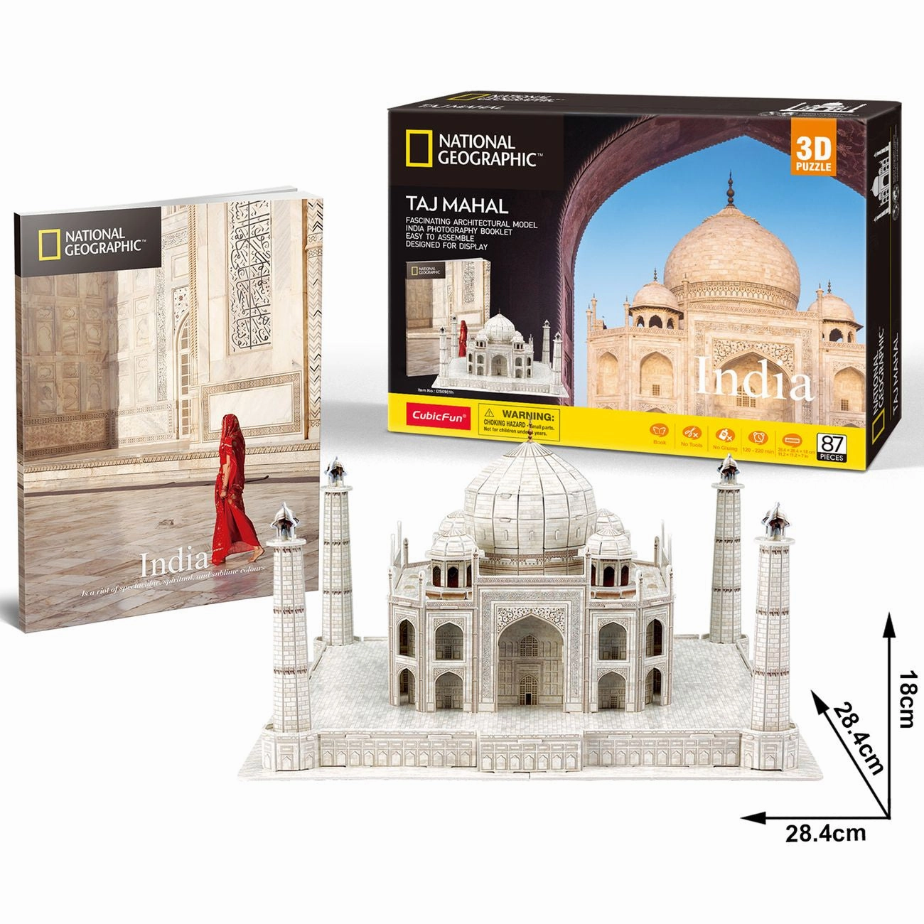 Cubic Fun National Geographic 3D Puzzle Taj Mahal India