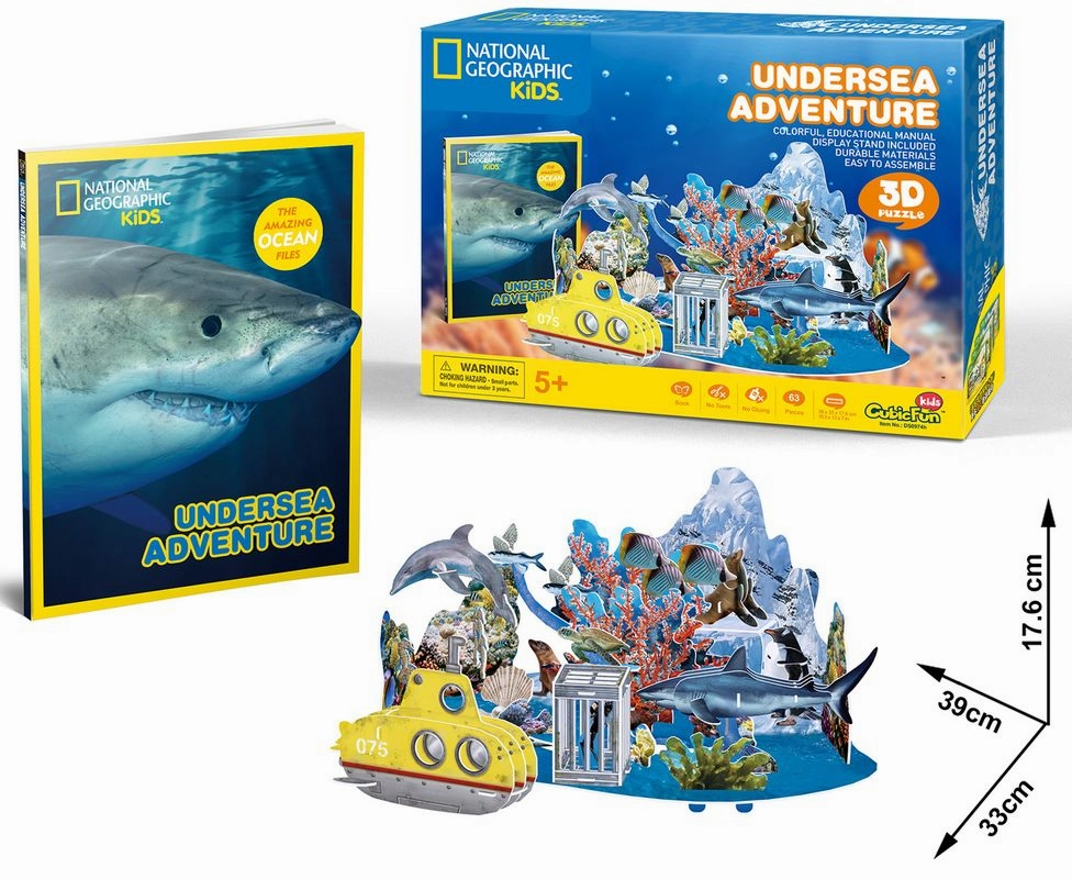 Cubic Fun National Geographic 3D Puzzle Undersea Adventure