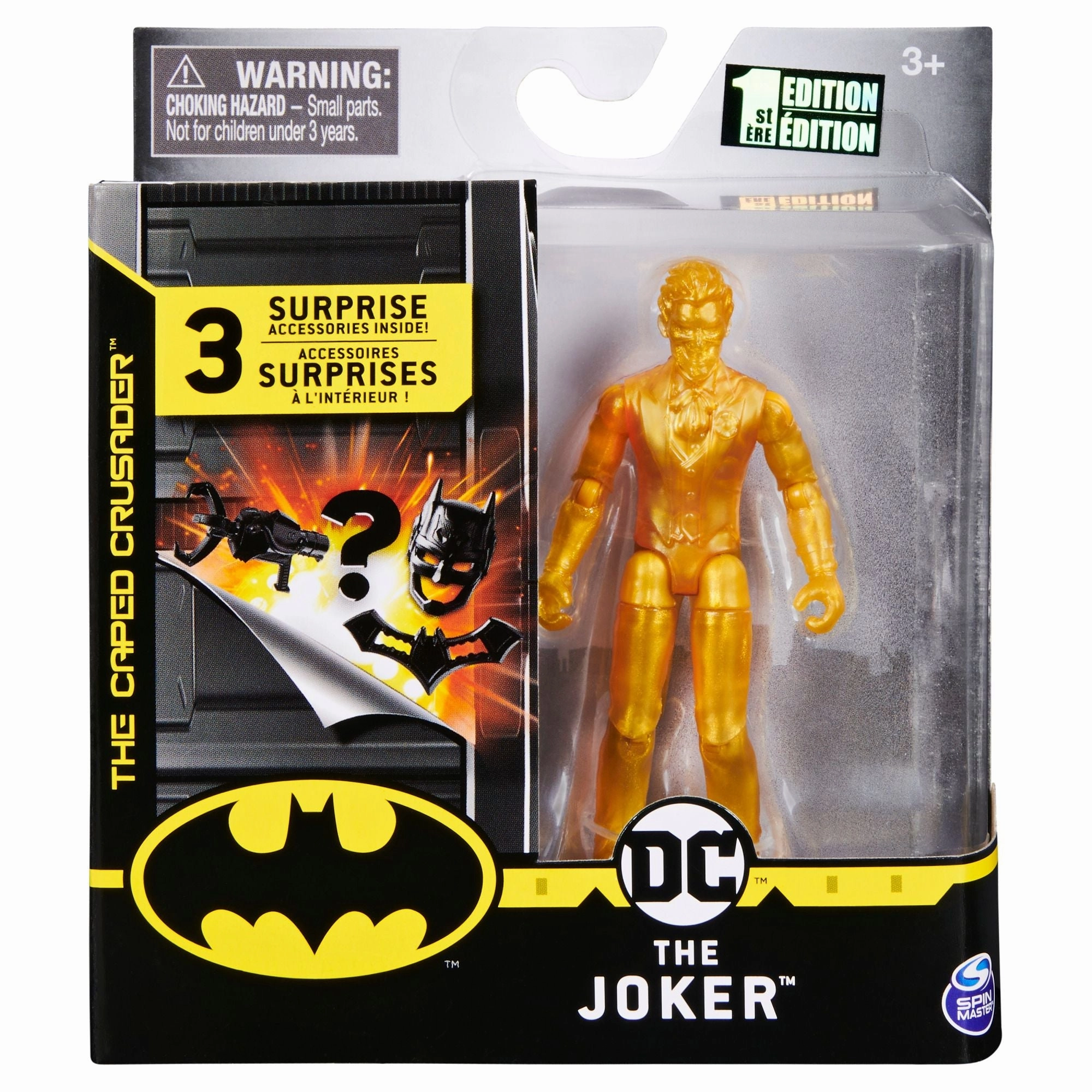 DC Batman Basic 10cm Figure Gold The Joker