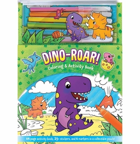 DINO-ROAR! COLOURING & ACTIVITY BOOK (HB)