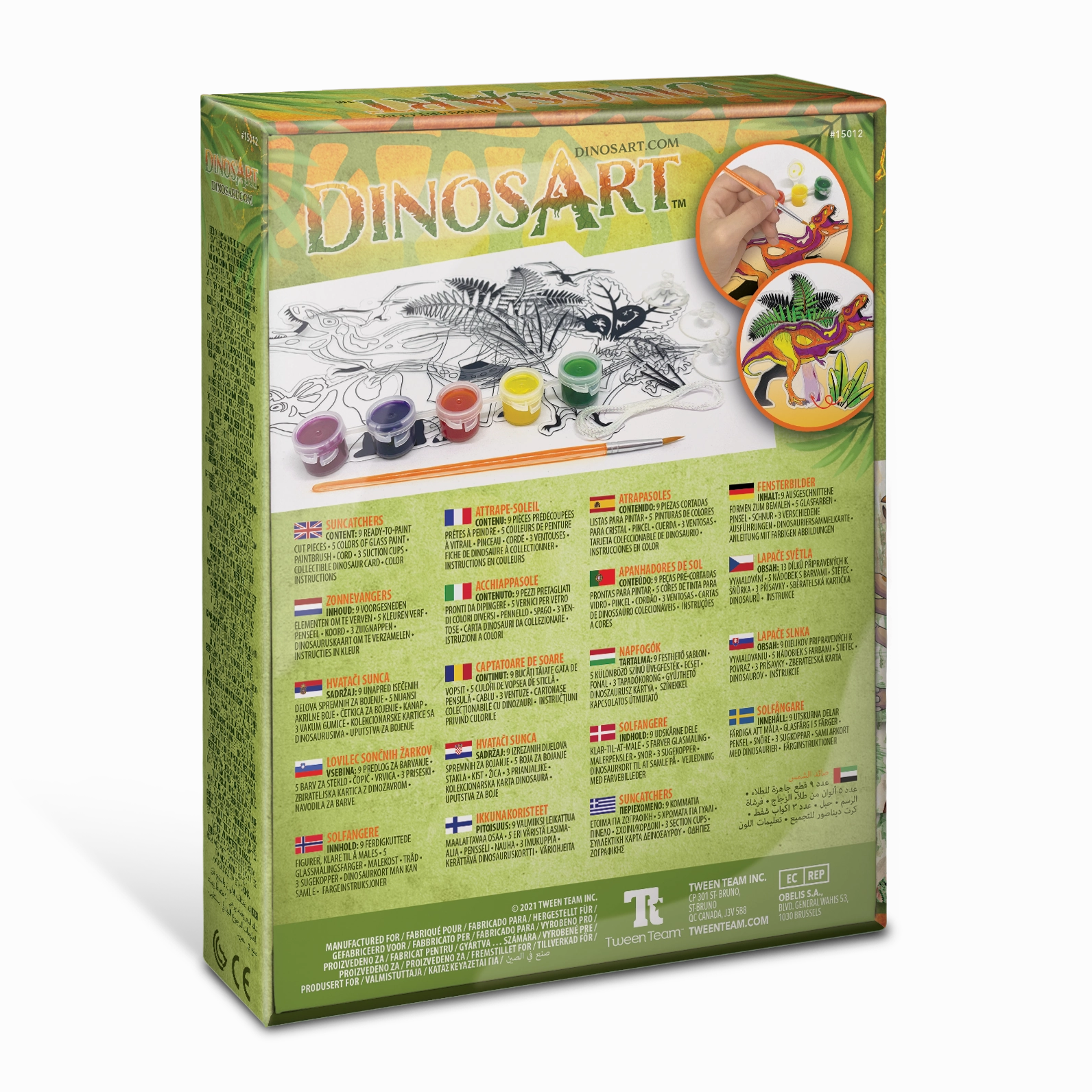 Dinosart Suncatchers