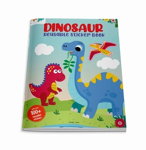 Dinosaur World Reusable Sticker Book For Children [Paperback] Wonder House Books
