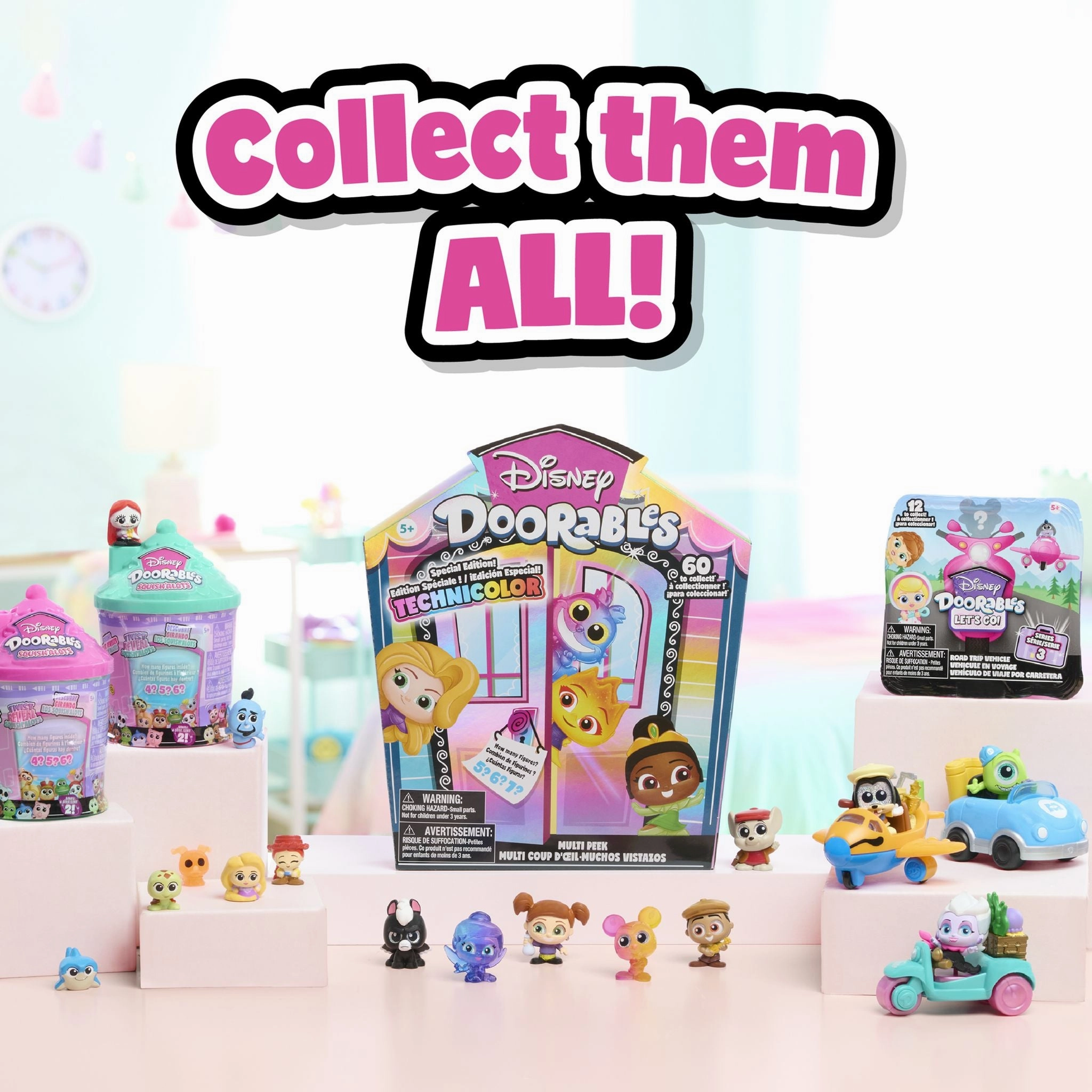 Disney Doorables Series 11 Multi Peek 3 Pack - Technicolour Takeover