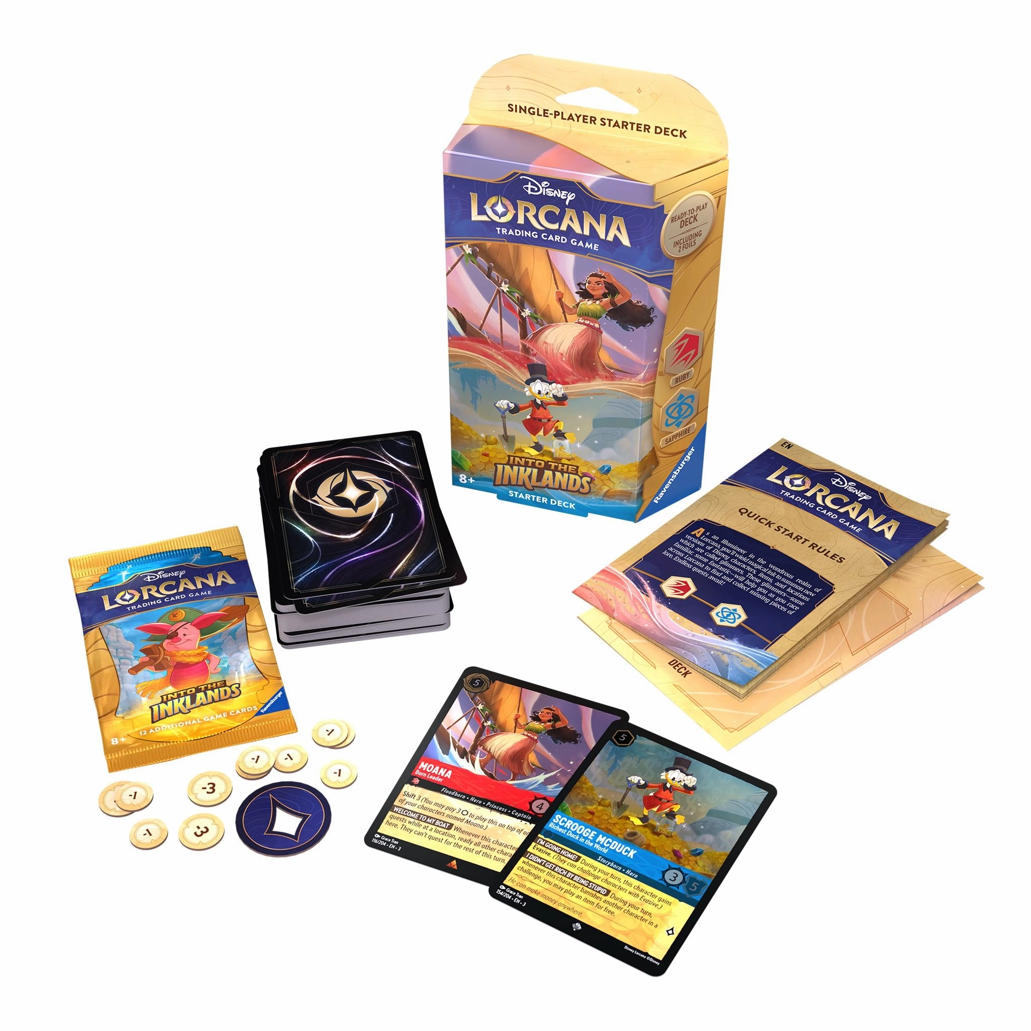 Disney Lorcana Tcg S3 Into The Inklands Starter Deck Assorted Styles