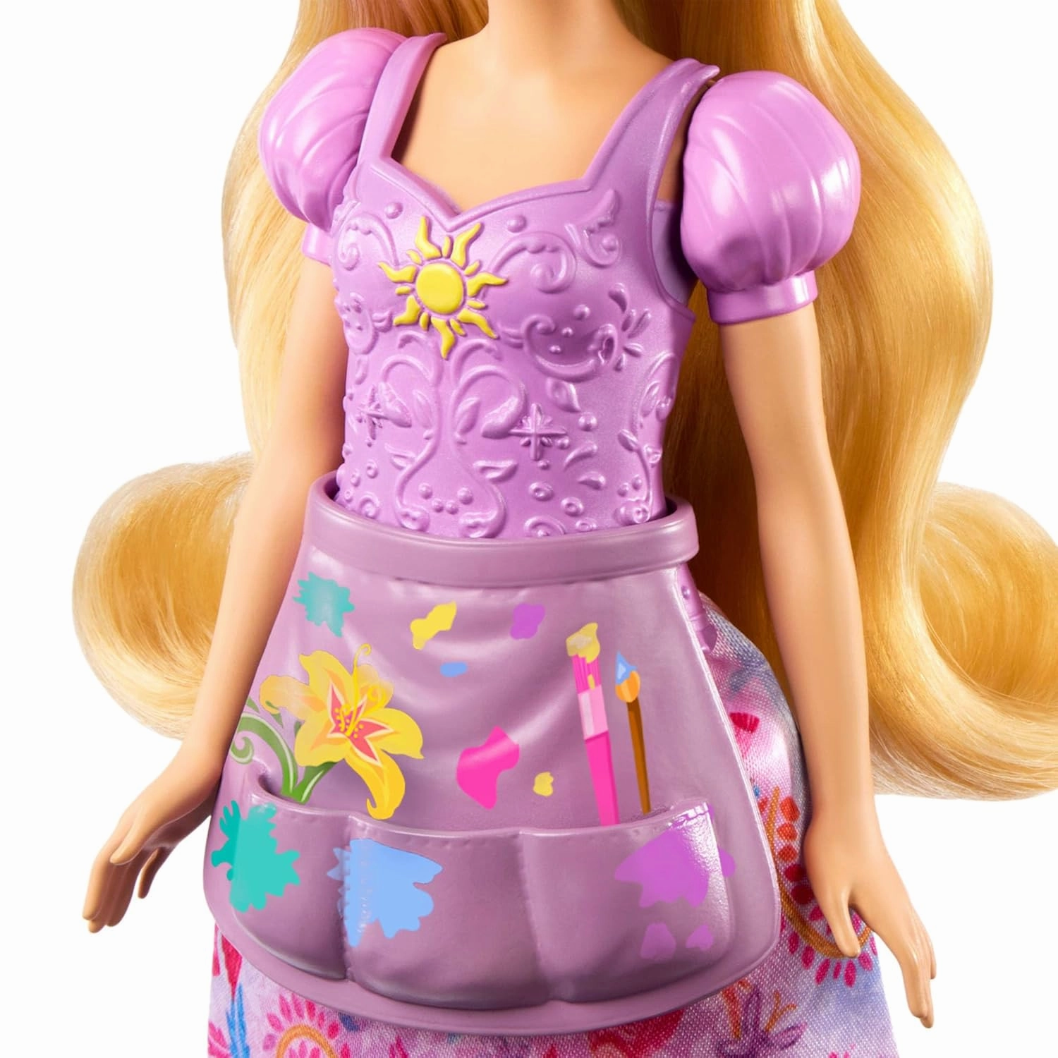 Disney Princess 2-In-1 Stories Rapunzel Fashion Doll With 2 Snap-On Bodices, 2 Skirts & 9 Accessories For Kids Ages 3 