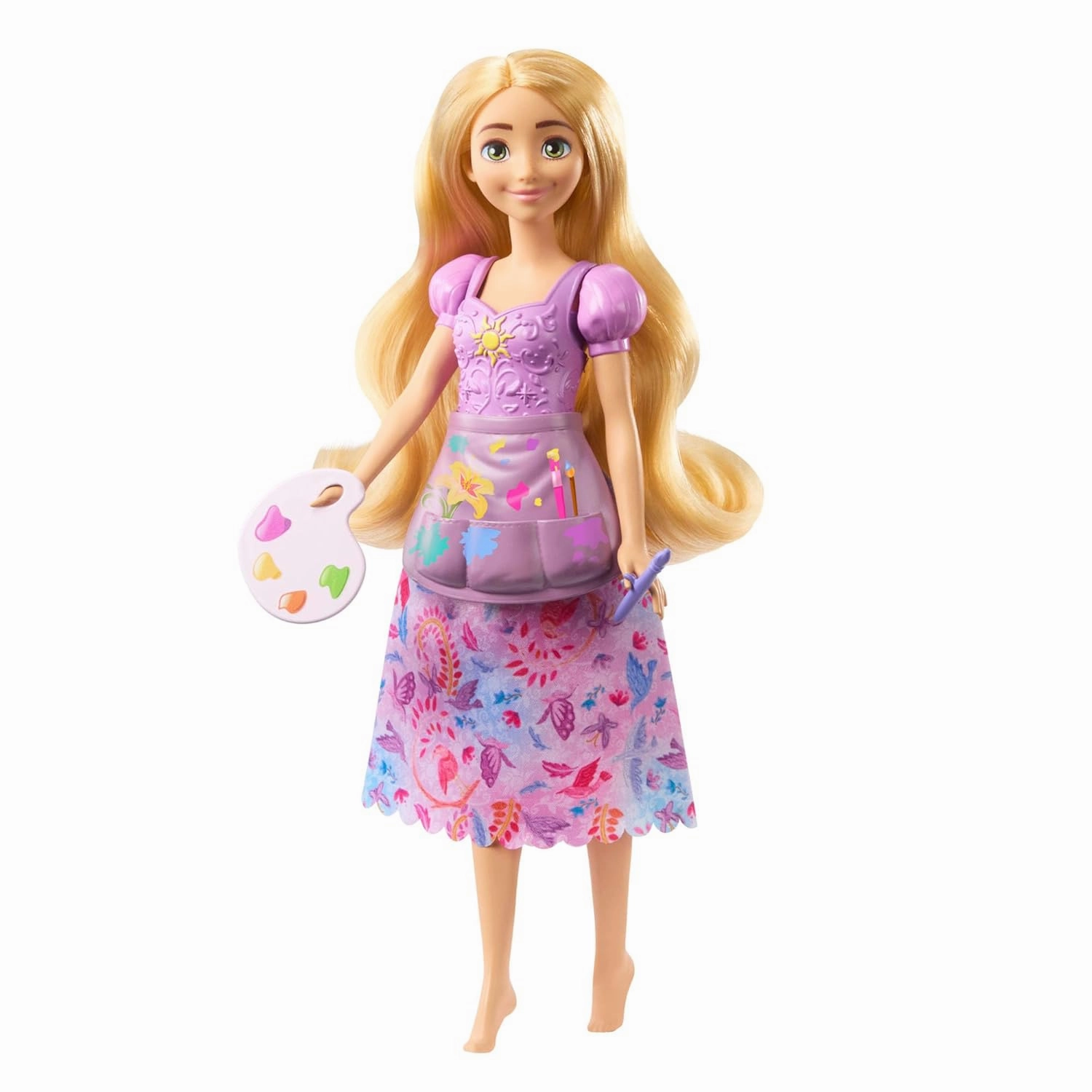 Disney Princess 2-In-1 Stories Rapunzel Fashion Doll With 2 Snap-On Bodices, 2 Skirts & 9 Accessories For Kids Ages 3 