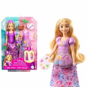 Disney Princess 2-In-1 Stories Rapunzel Fashion Doll With 2 Snap-On Bodices, 2 Skirts & 9 Accessories For Kids Ages 3 