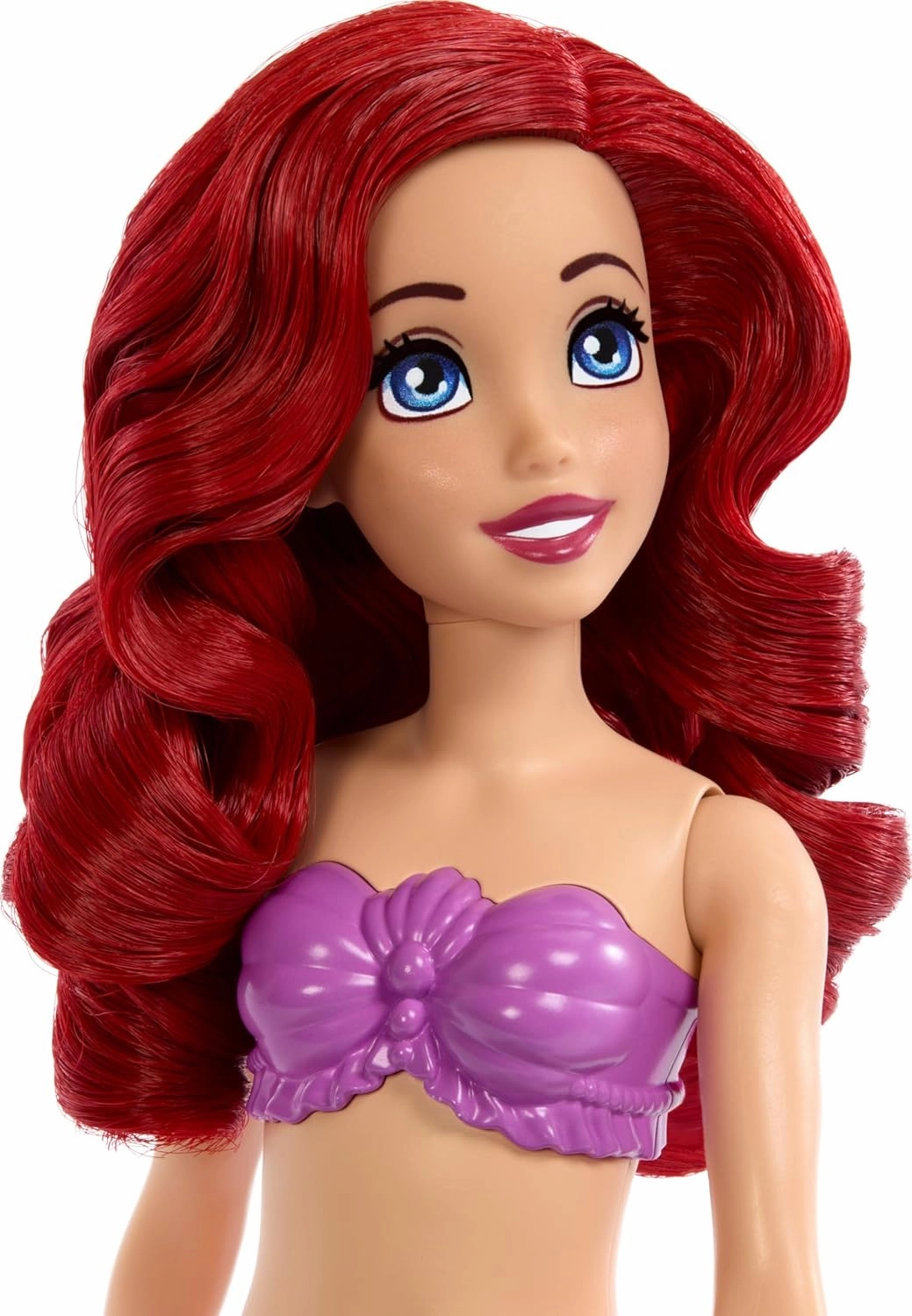 Disney Princess Ariel Mermaid Doll & Rolling Chariot with Removable Fashion Tail & Sebastian Figure Inspired by Disney The Little Mermaid Movie For Kids Ages 3 