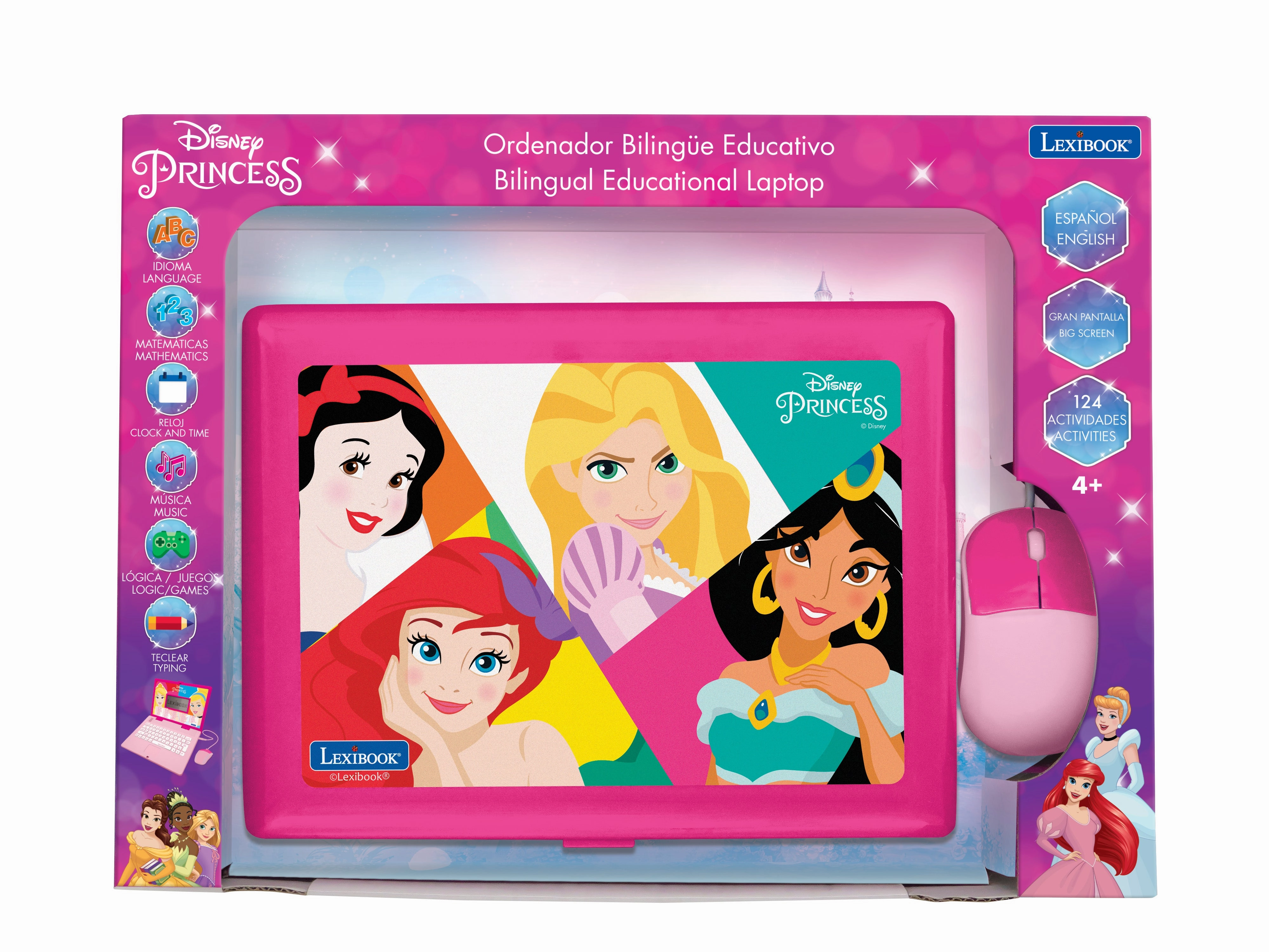 Disney Princess Bilingual Educational Laptop with Interactive Activities