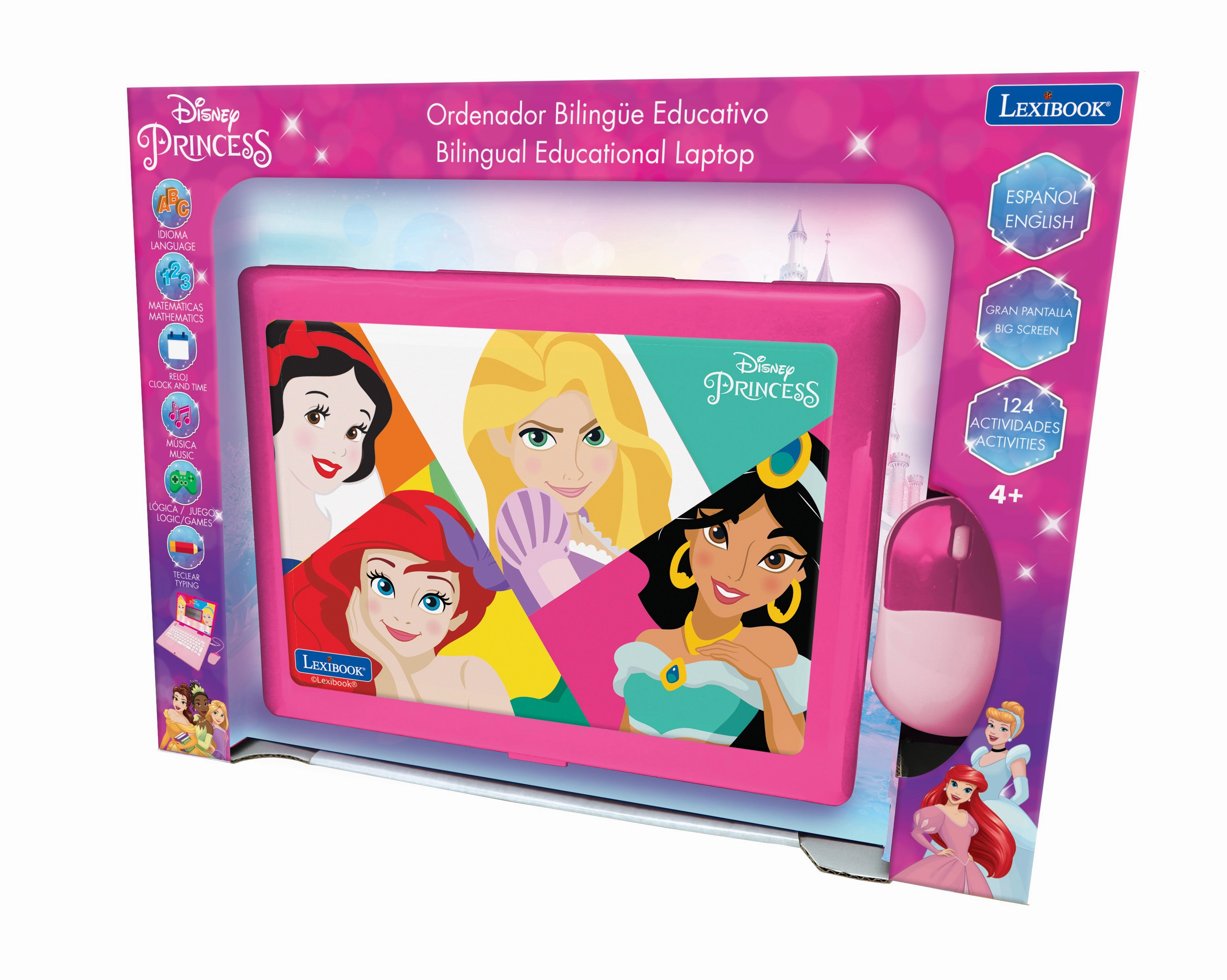 Disney Princess Bilingual Educational Laptop with Interactive Activities