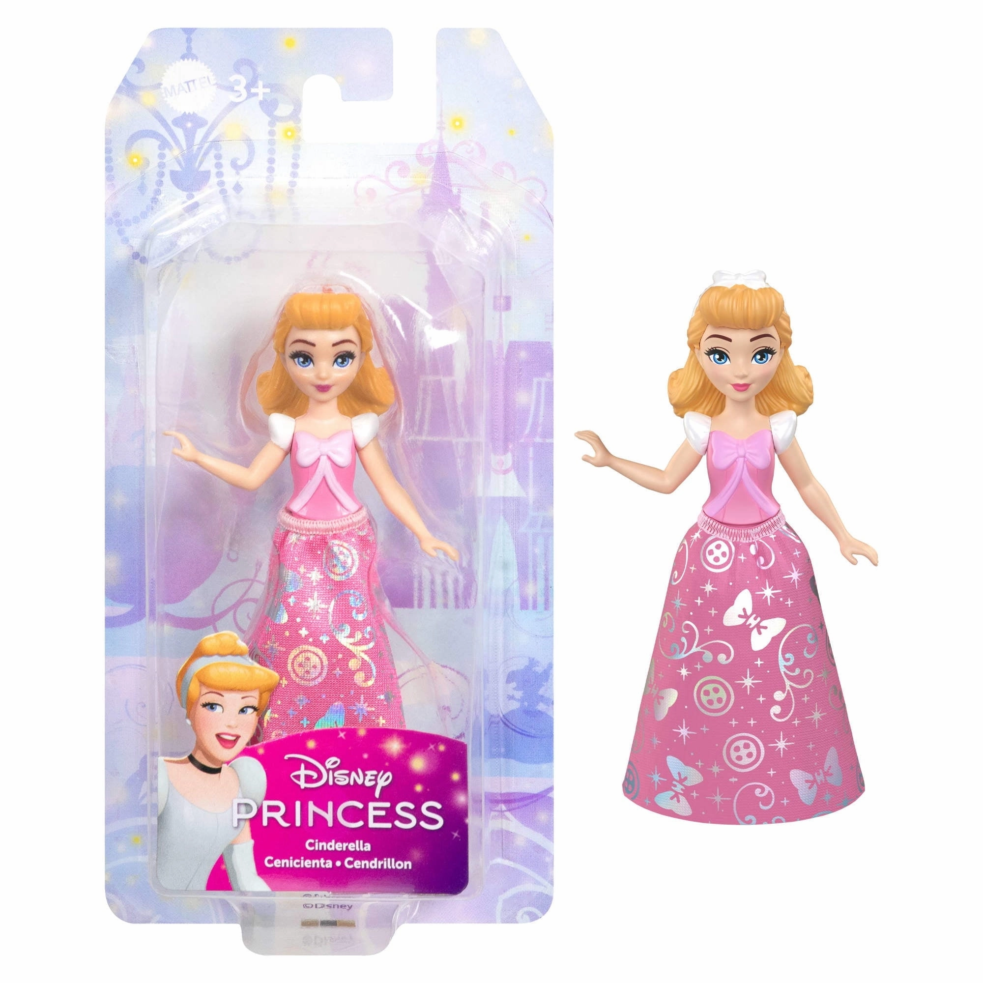 Disney Princess Cindrella Posable Small Dolls With Sparkling Clothing Inspired By Disney Movies For Kids Ages 3 