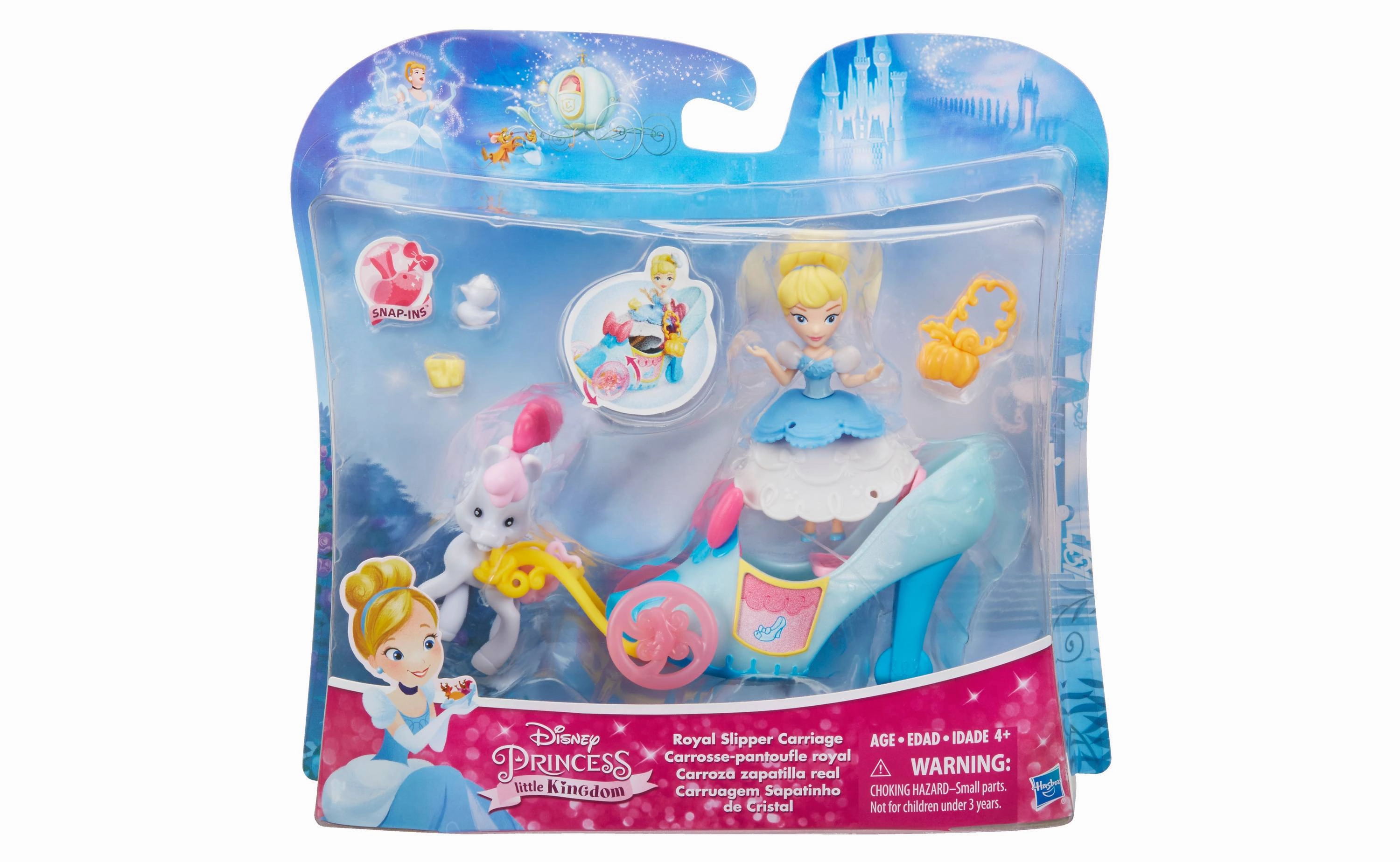 Disney Princess Little Kingdom Small Doll & Vehicle Royal Slipper Carriage