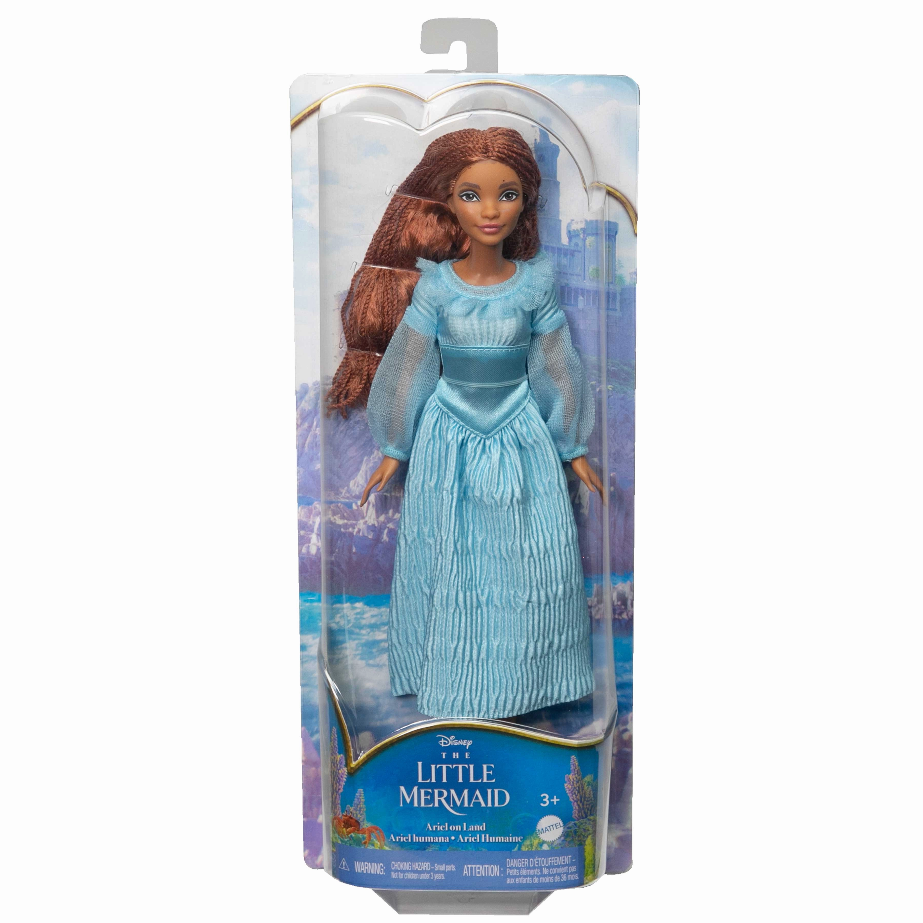 Disney Princess Little Mermaid Ariel Fashion Doll on Land in Signature Blue Dress Inspired by Disneys The Little Mermaid for Kids Ages 3 