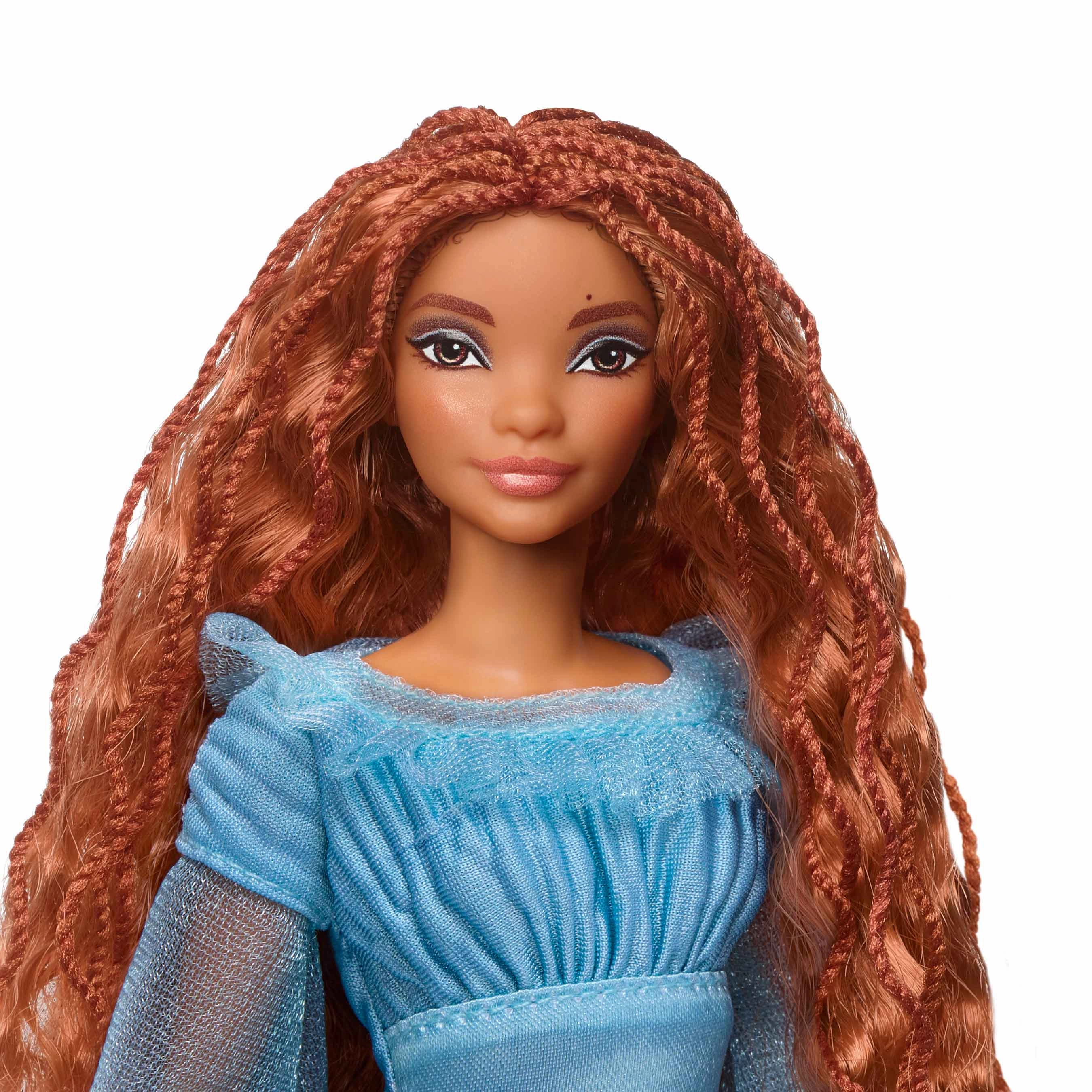 Disney Princess Little Mermaid Ariel Fashion Doll on Land in Signature Blue Dress Inspired by Disneys The Little Mermaid for Kids Ages 3 