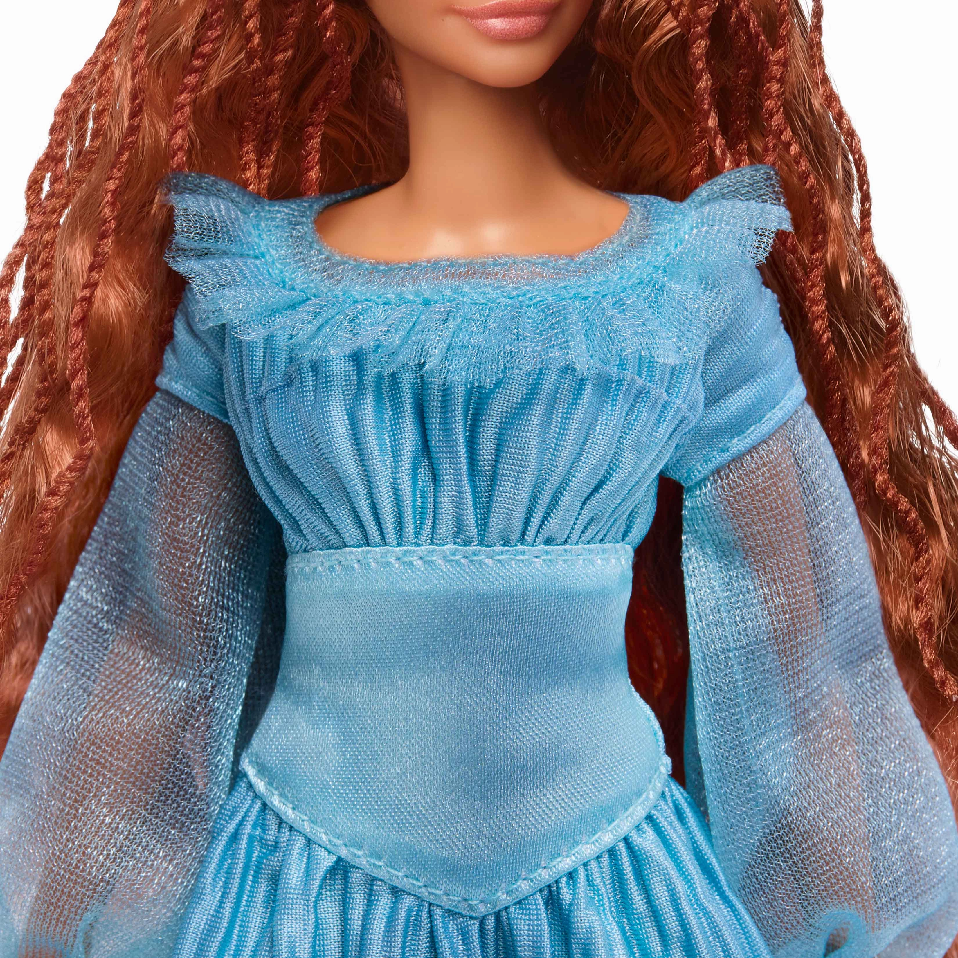 Disney Princess Little Mermaid Ariel Fashion Doll on Land in Signature Blue Dress Inspired by Disneys The Little Mermaid for Kids Ages 3 