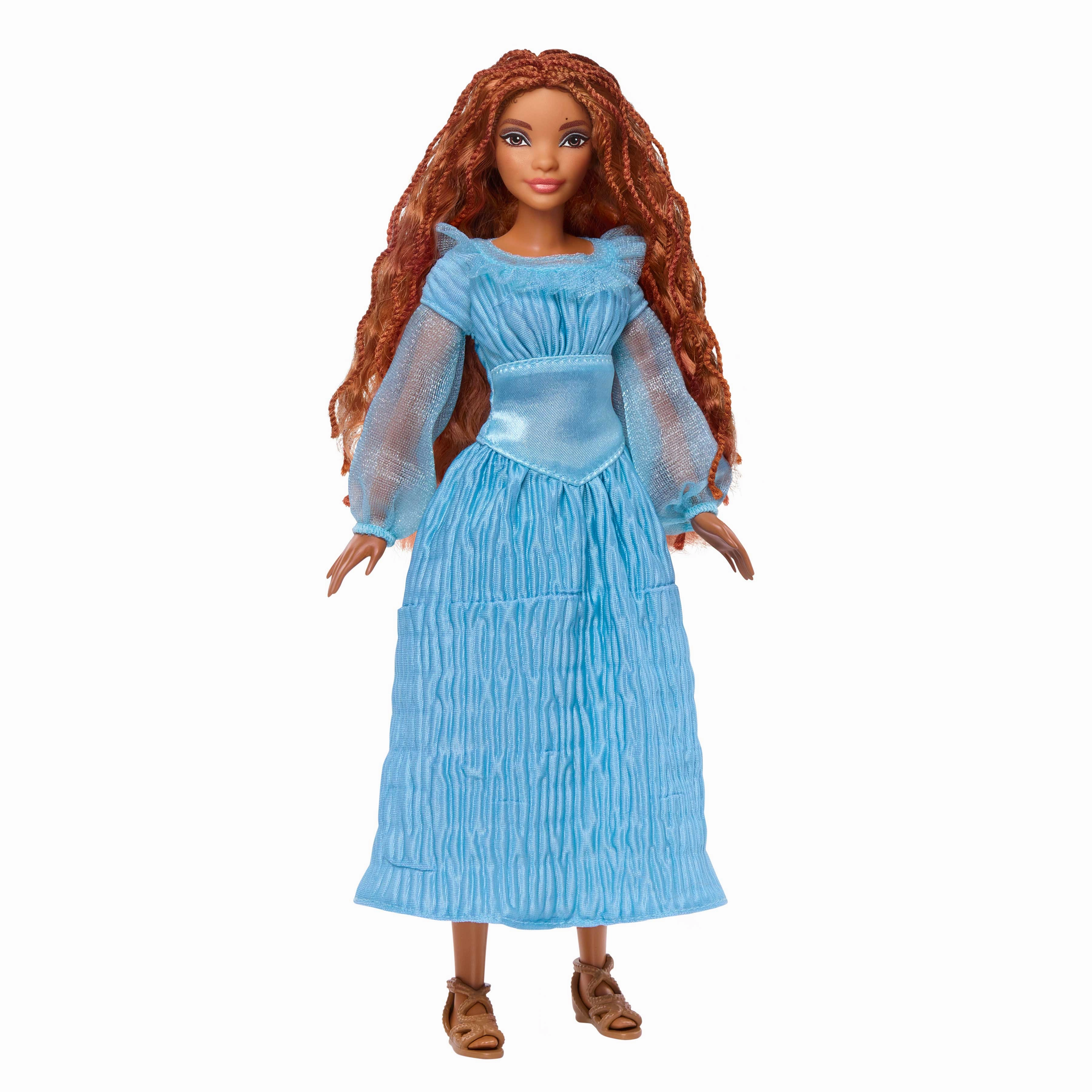 Disney Princess Little Mermaid Ariel Fashion Doll on Land in Signature Blue Dress Inspired by Disneys The Little Mermaid for Kids Ages 3 