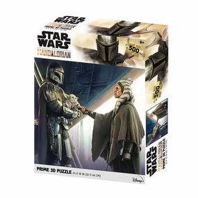 Disney Star Wars The Mandalorian With Ahsoka Tano Prime 3D 500 Piece Puzzle