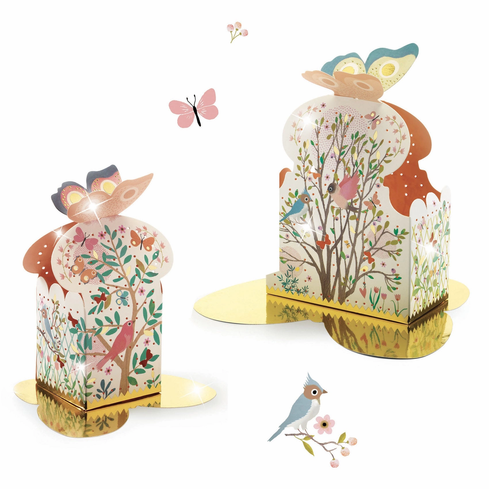 Djeco Do it Yourself Create 2 Woodland Themed Lanterns for Ages 6 & Up