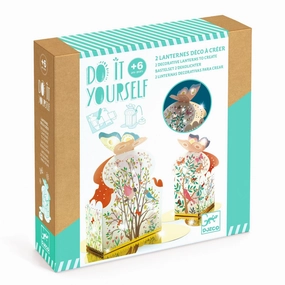 Djeco Do it Yourself Create 2 Woodland Themed Lanterns for Ages 6 & Up